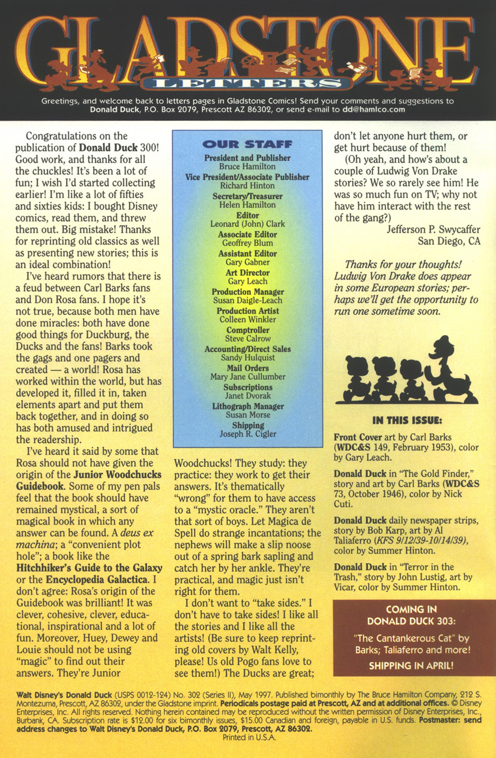 Read online Walt Disney's Donald Duck (1986) comic -  Issue #302 - 2