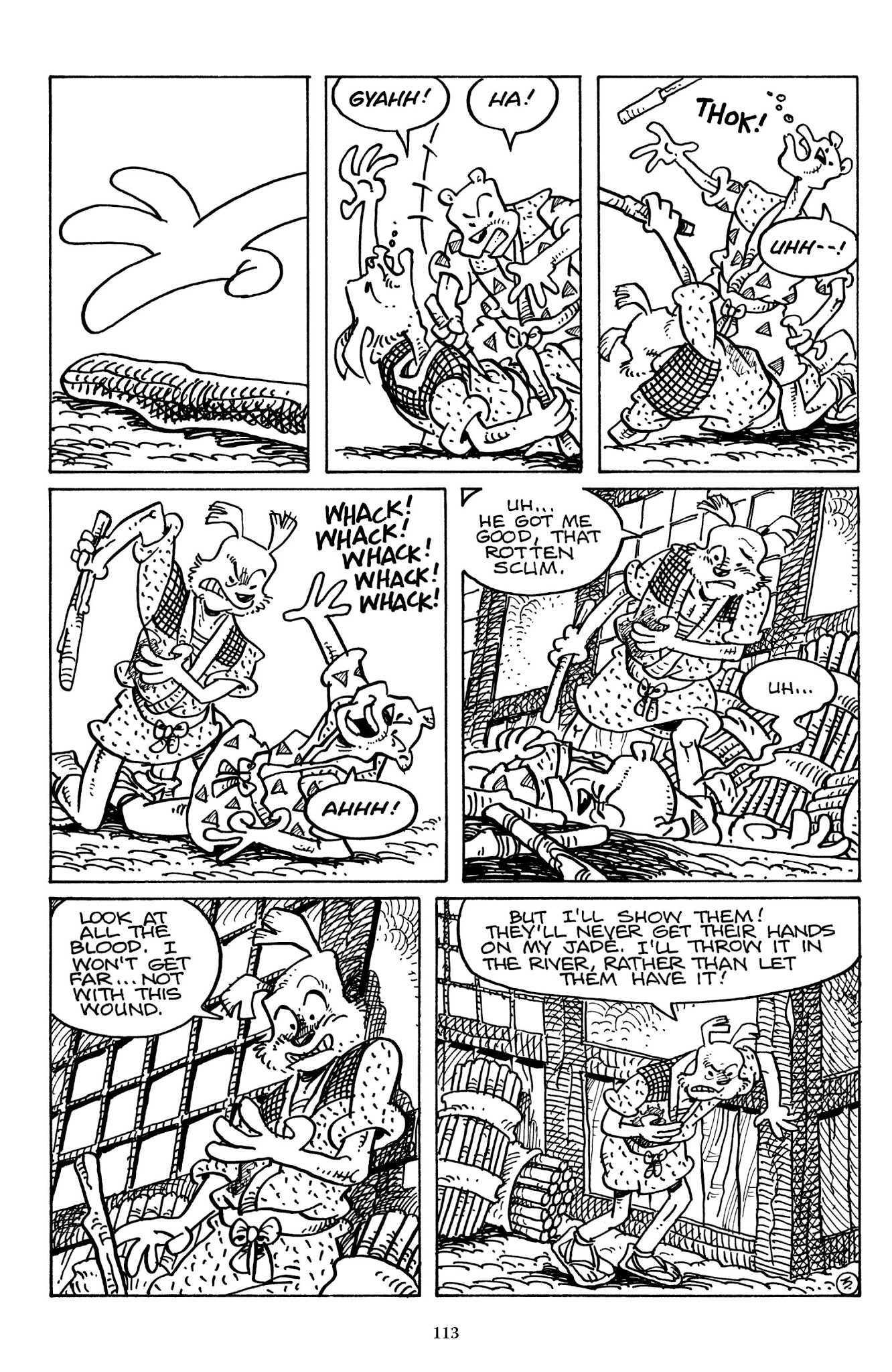 Read online The Usagi Yojimbo Saga comic -  Issue # TPB 6 - 112