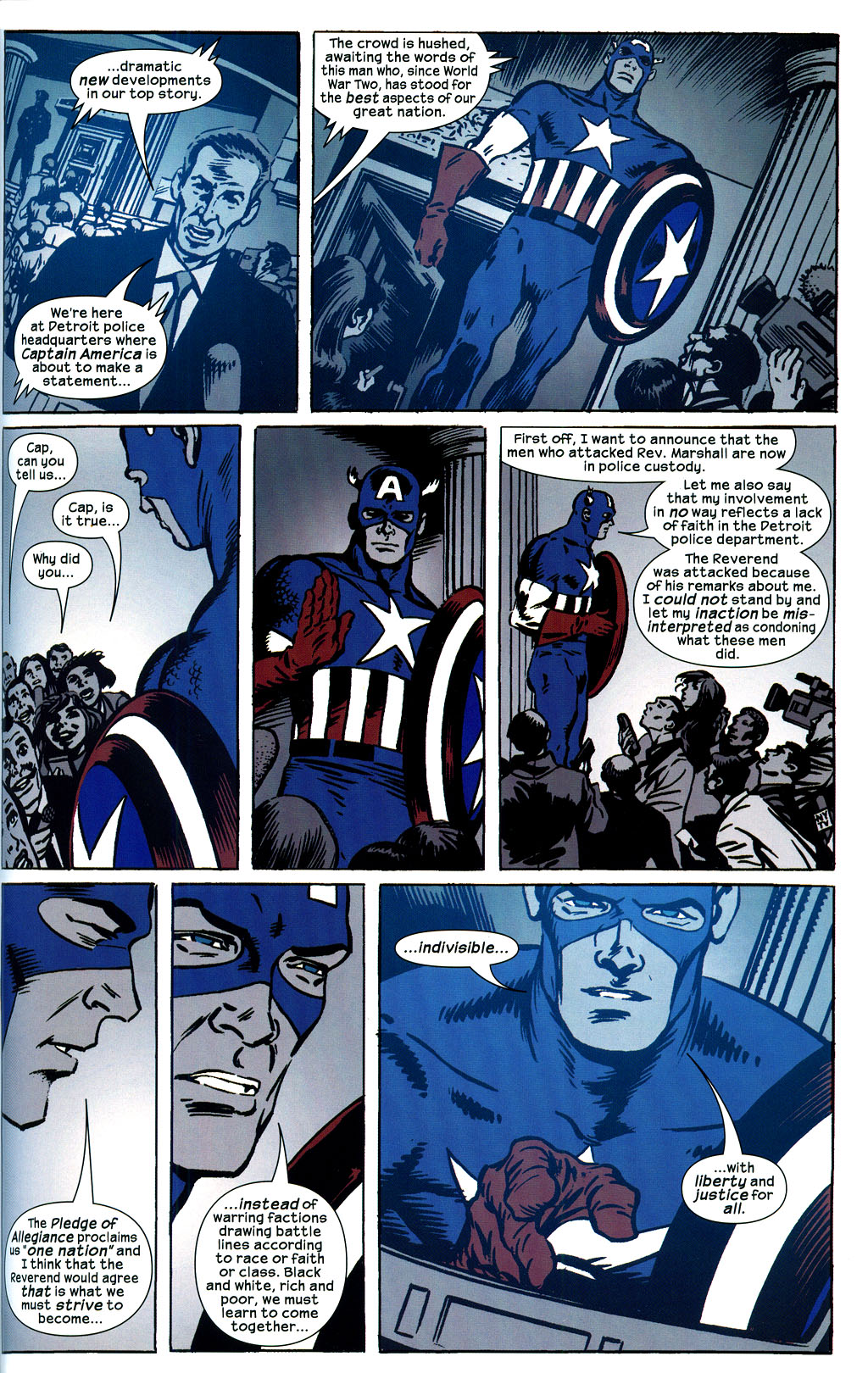 Read online Captain America: Red, White & Blue comic -  Issue # TPB - 83