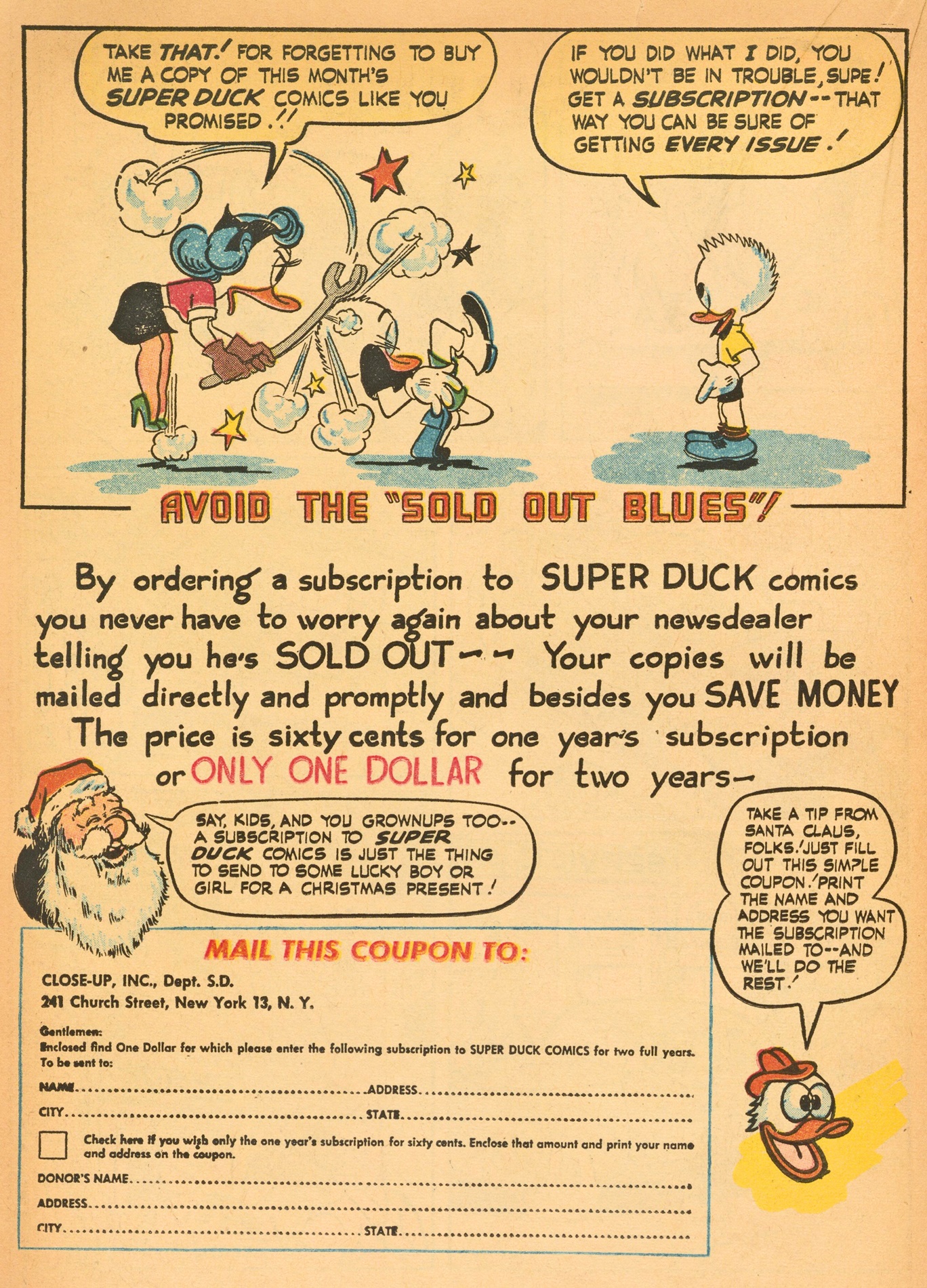 Read online Super Duck Comics comic -  Issue #24 - 24