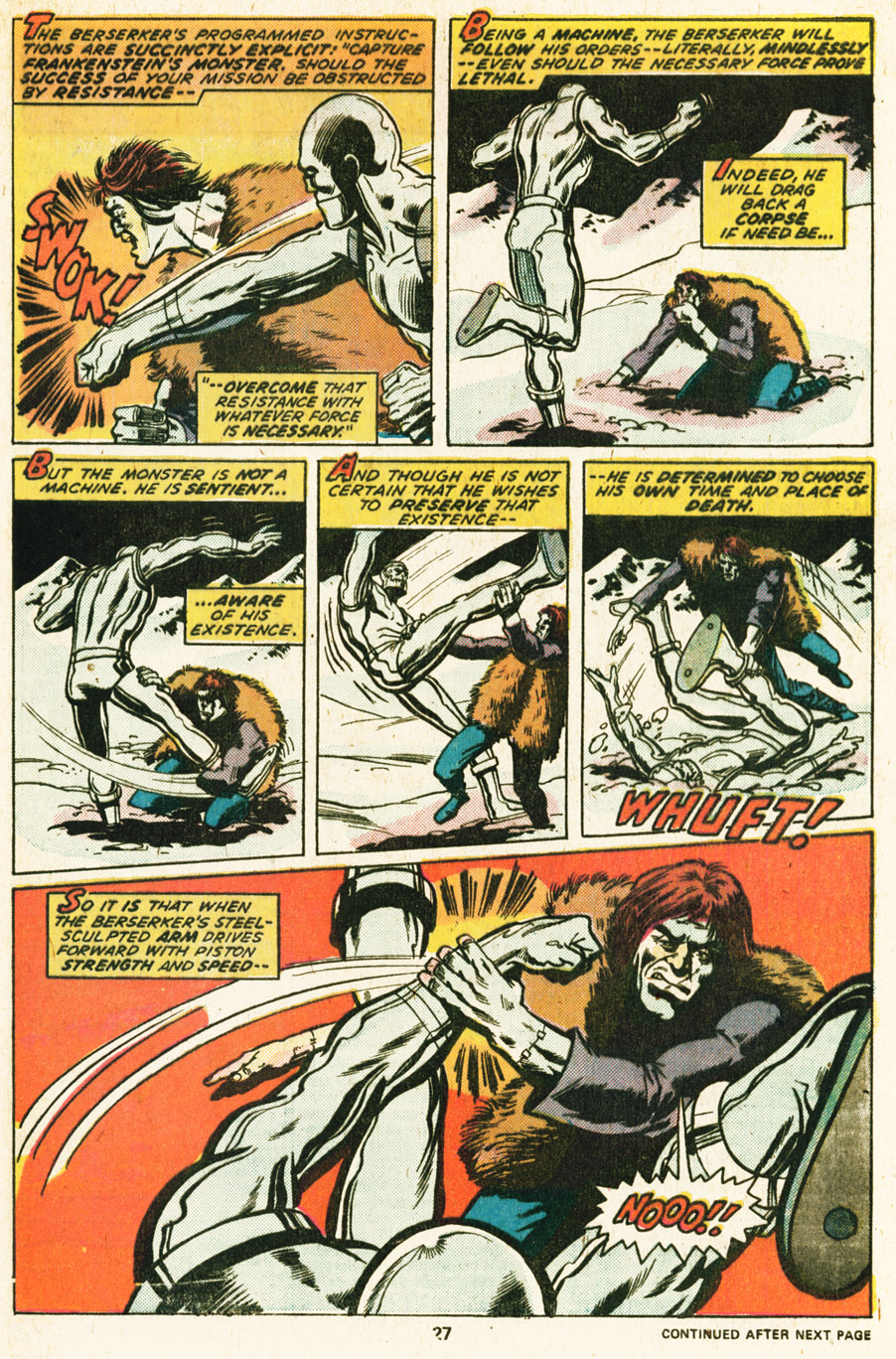 Read online Frankenstein (1973) comic -  Issue #17 - 17