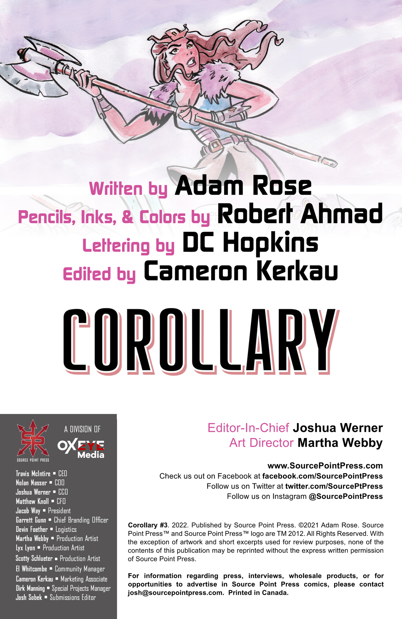 Read online Corollary comic -  Issue #3 - 2