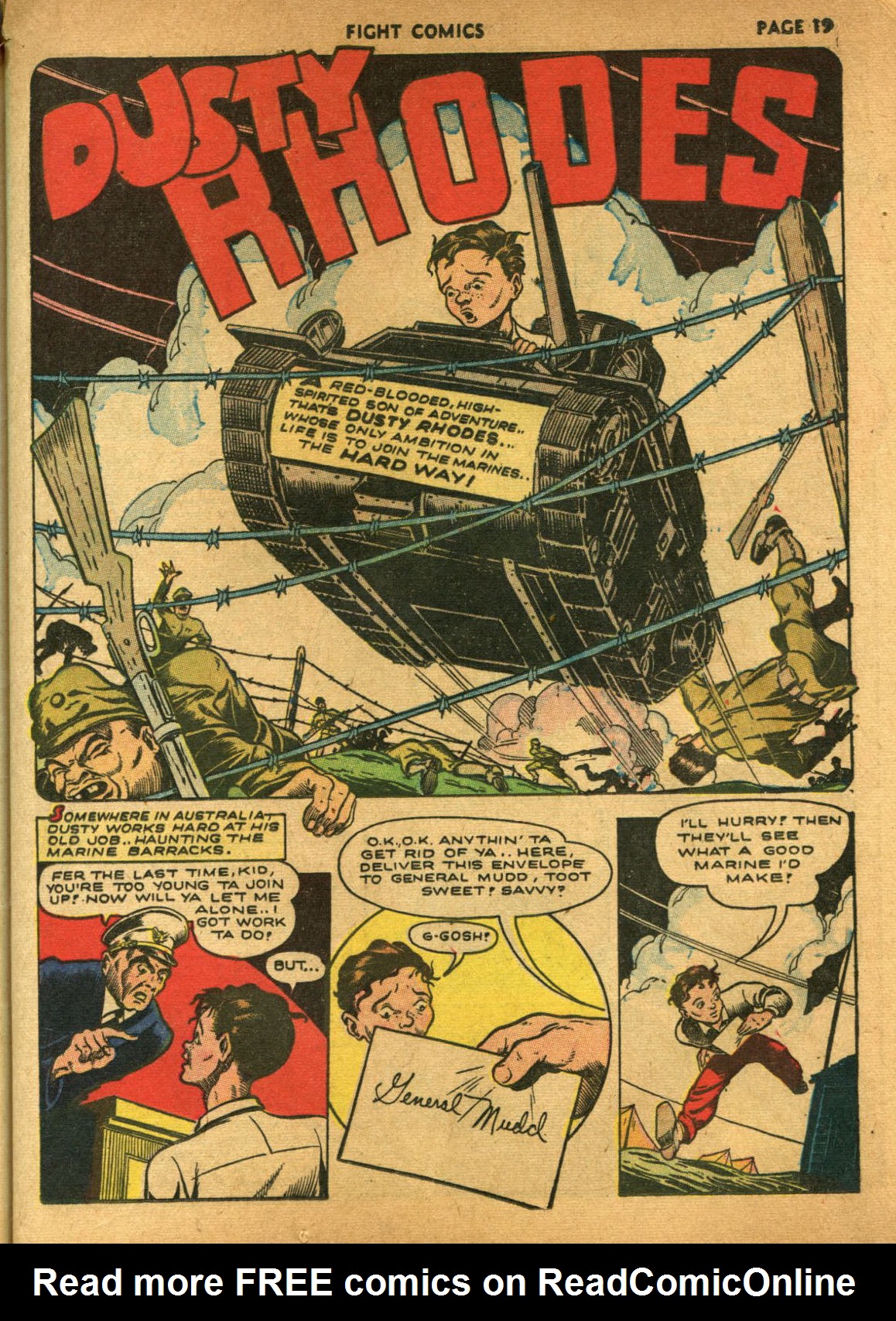 Read online Fight Comics comic -  Issue #21 - 21