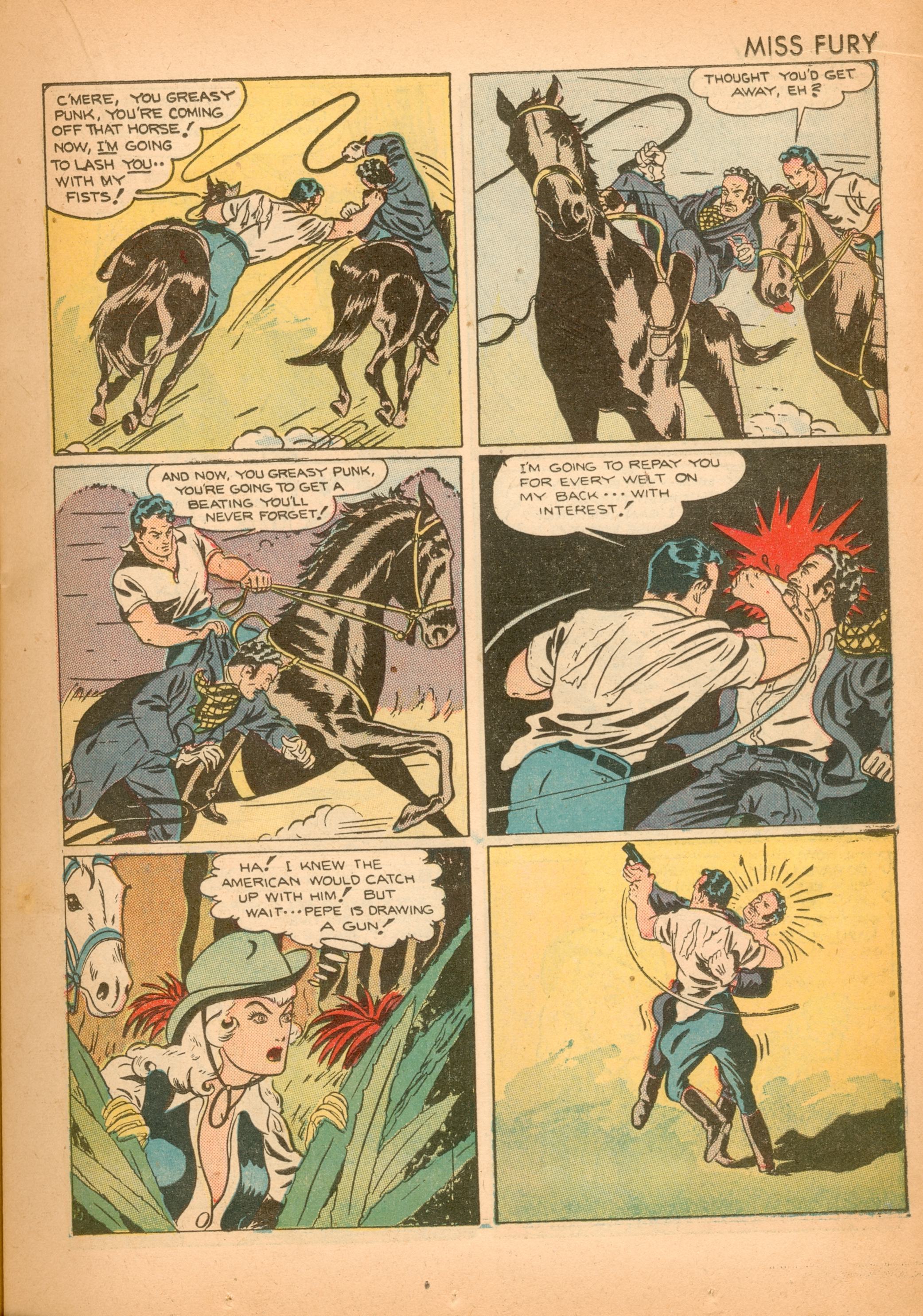 Read online Miss Fury (1942) comic -  Issue #2 - 20