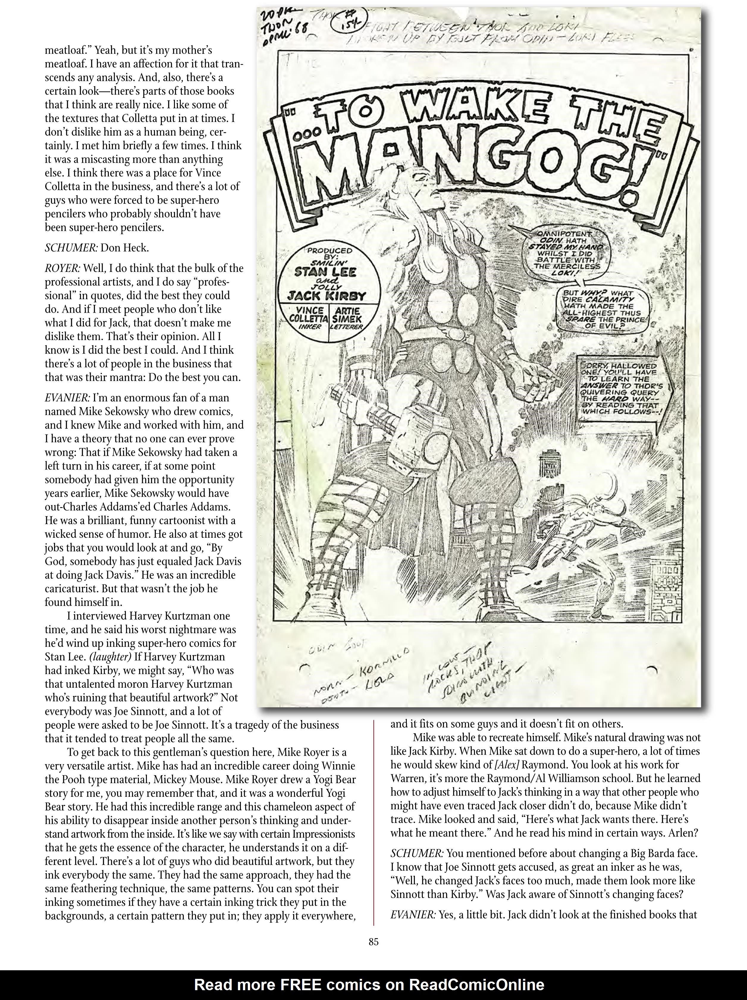 Read online The Jack Kirby Collector comic -  Issue #71 - 87