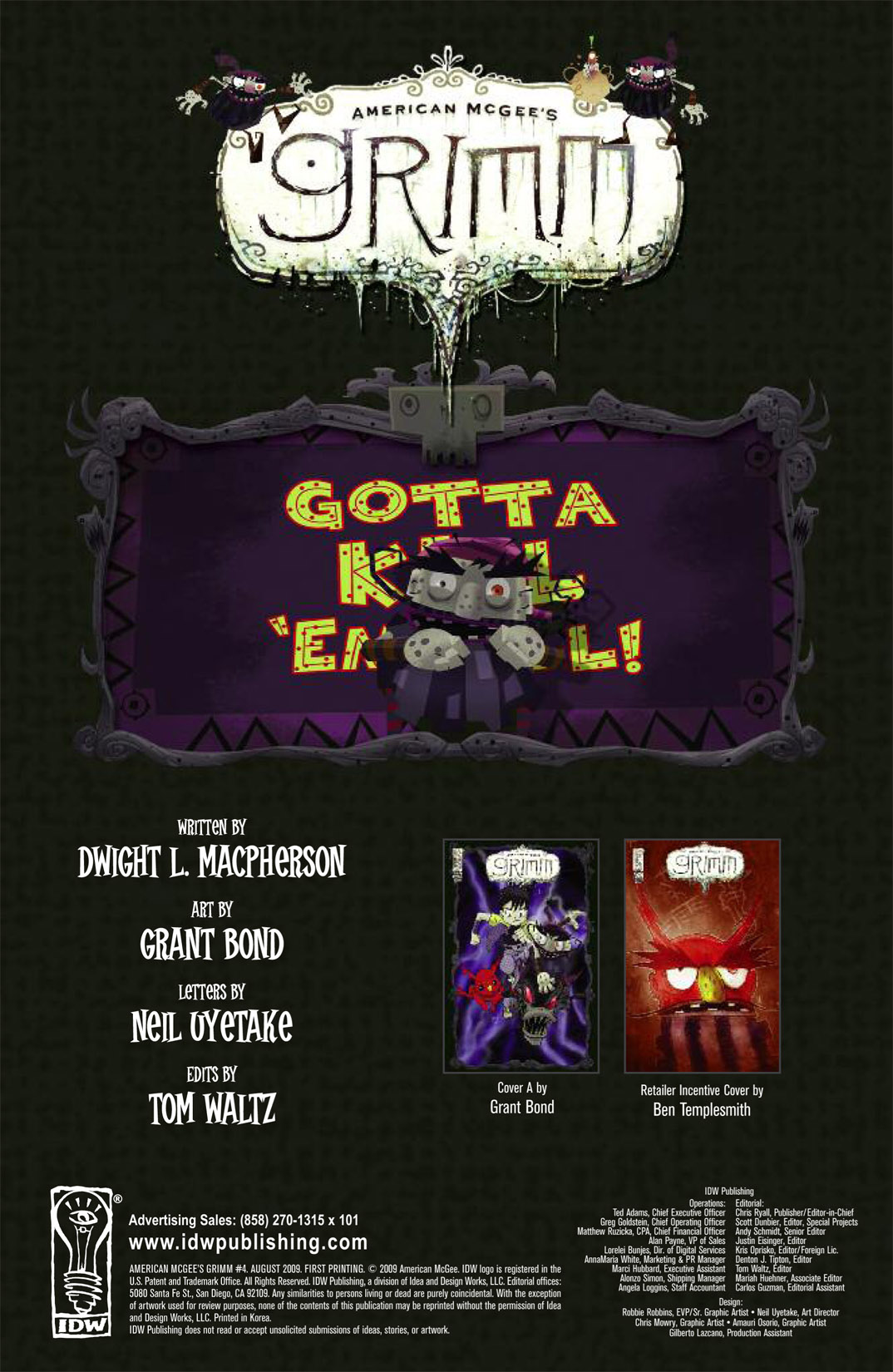 Read online American McGee's Grimm comic -  Issue #4 - 3