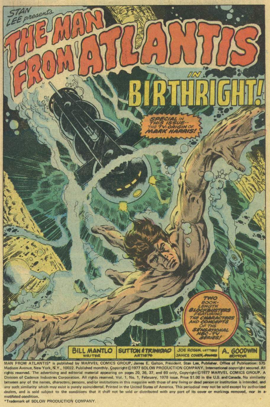 Read online Man from Atlantis comic -  Issue #1 - 2