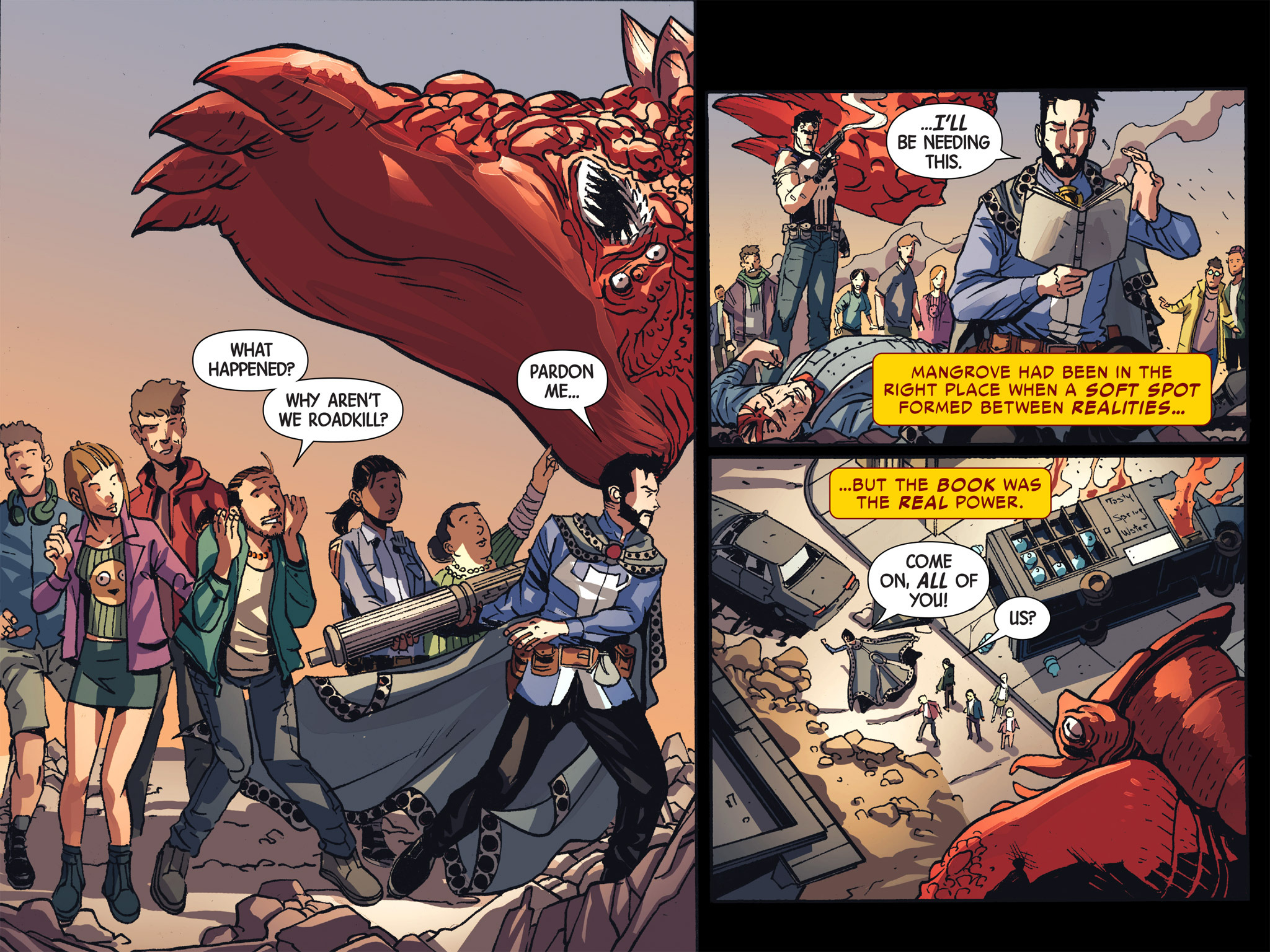 Read online Doctor Strange/Punisher: Magic Bullets Infinite Comic comic -  Issue #8 - 56