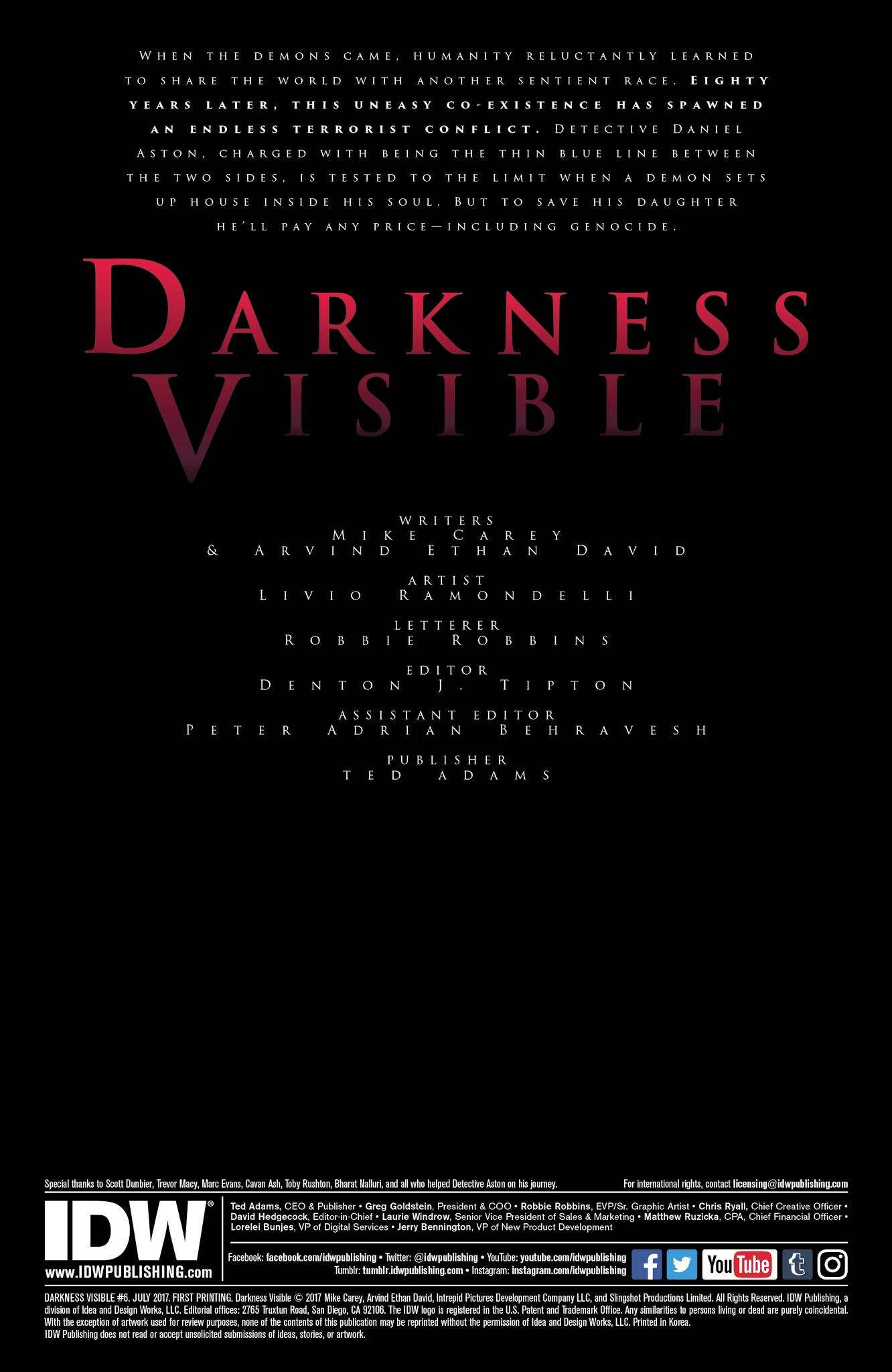 Read online Darkness Visible comic -  Issue #6 - 2