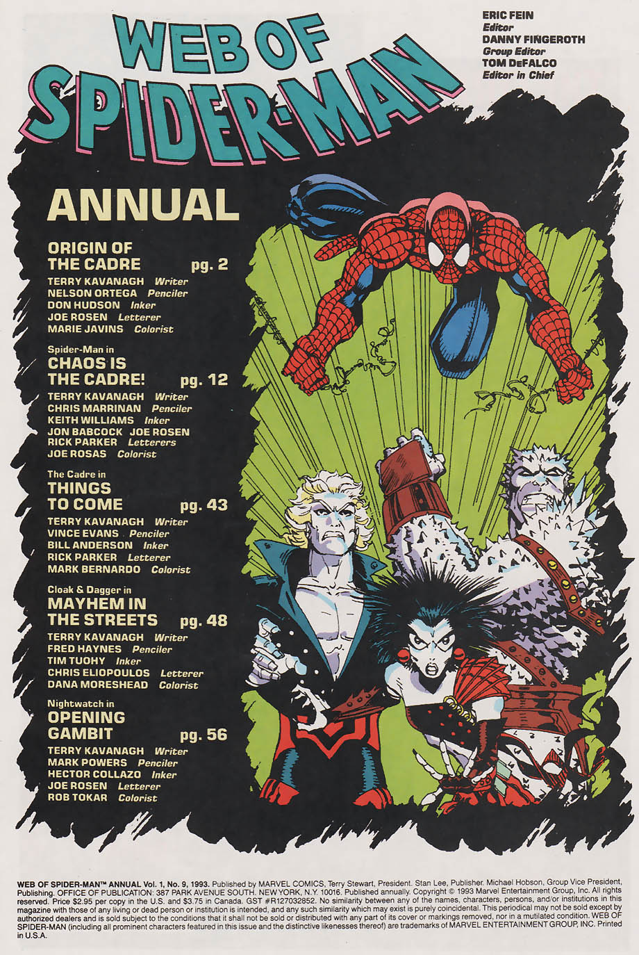 Read online Web of Spider-Man (1985) comic -  Issue # _Annual 9 - 2
