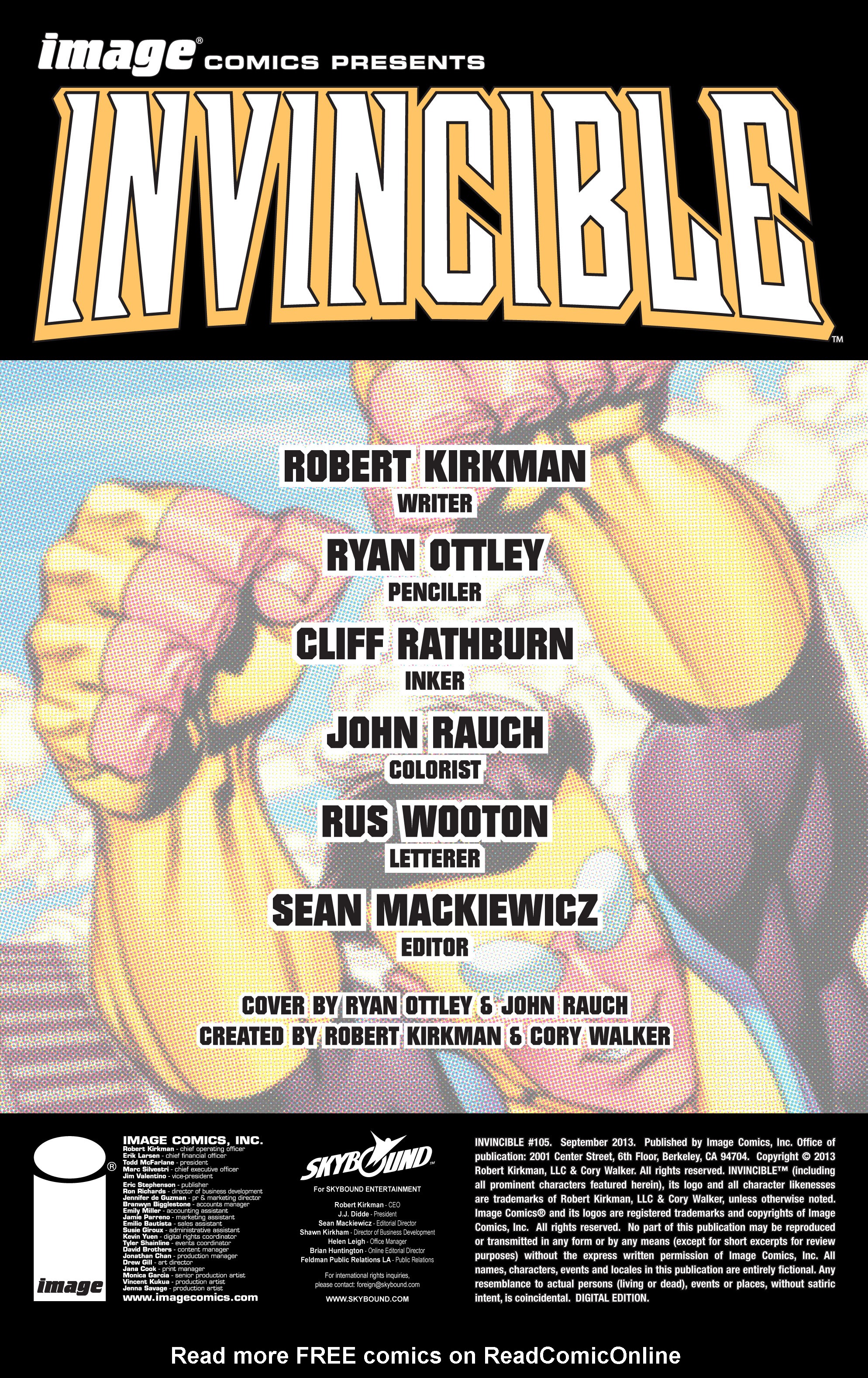 Read online Invincible comic -  Issue #105 - 2