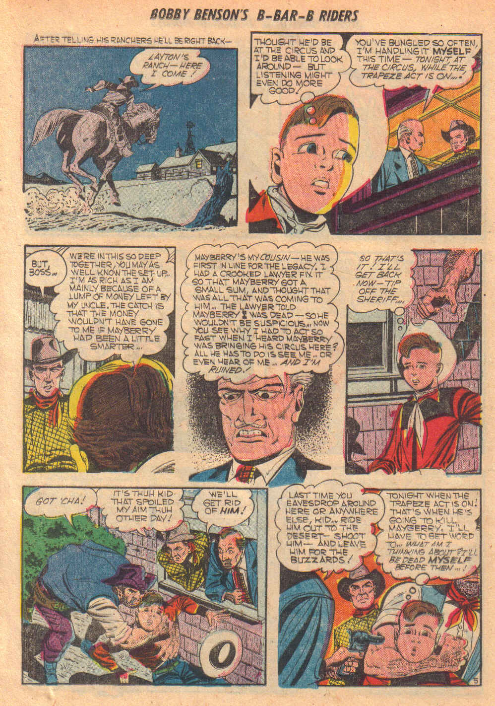Read online Bobby Benson's B-Bar-B Riders comic -  Issue #16 - 16