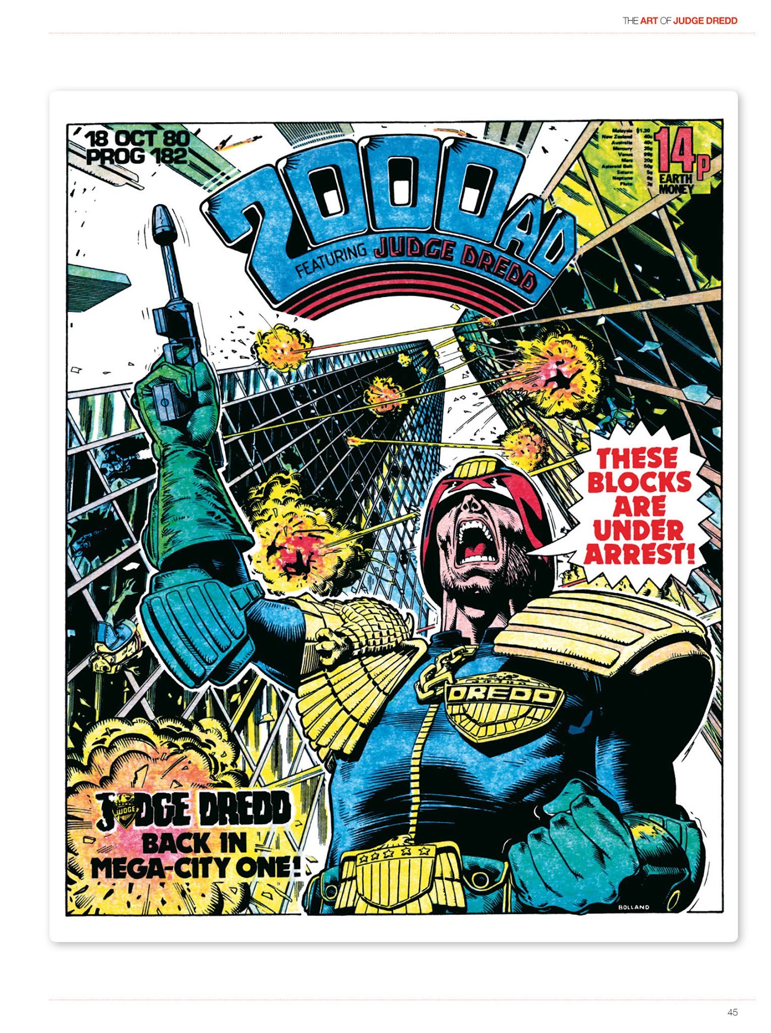 Read online The Art of Judge Dredd: Featuring 35 Years of Zarjaz Covers comic -  Issue # TPB (Part 1) - 45