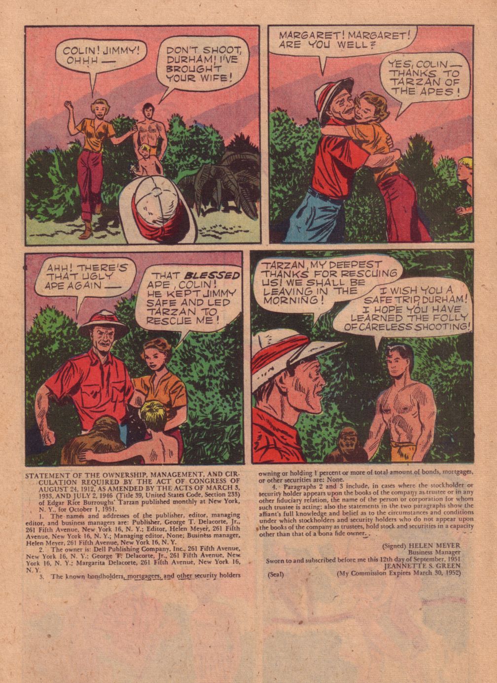 Read online Tarzan (1948) comic -  Issue #27 - 26