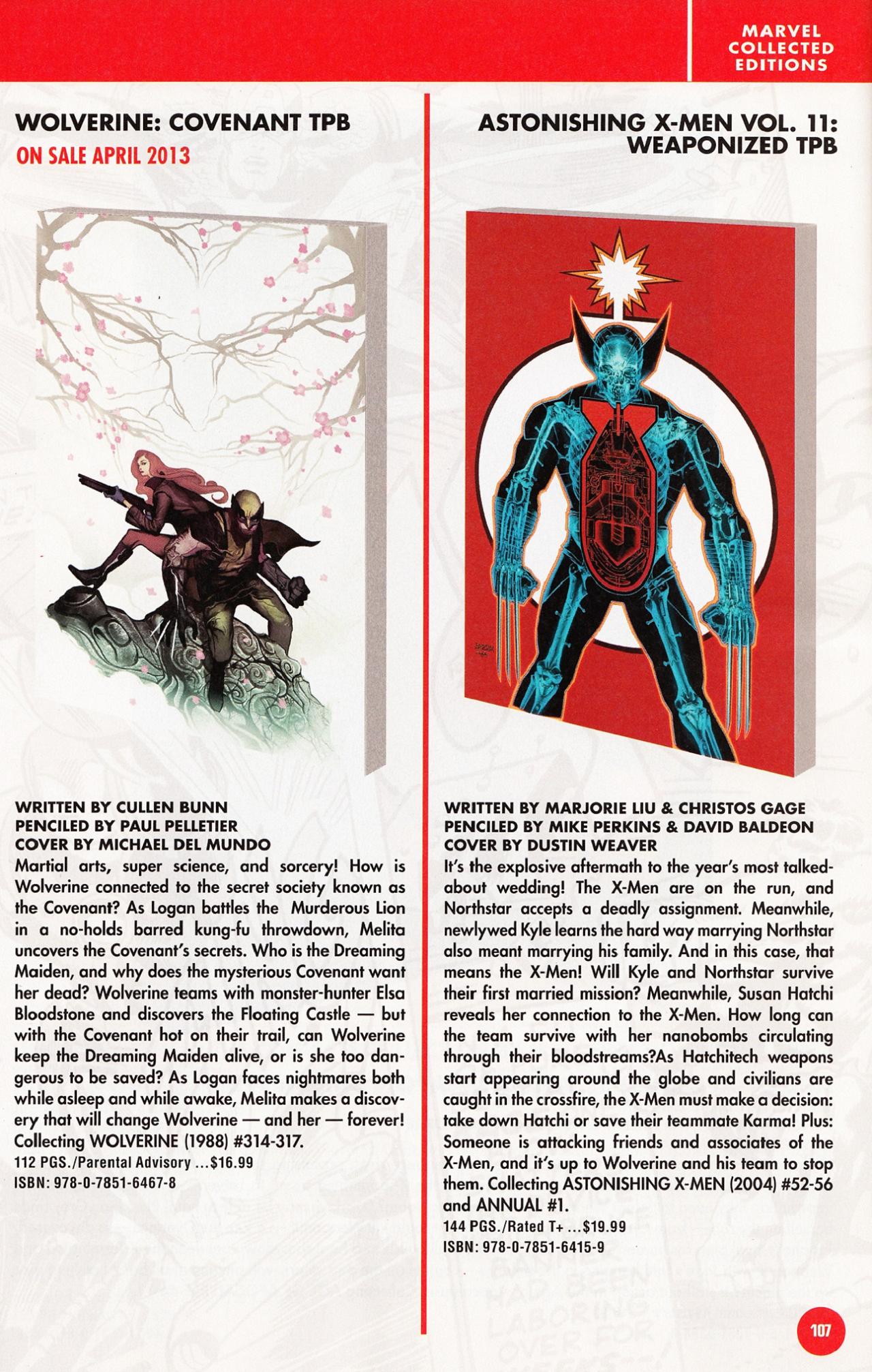 Read online Marvel Previews comic -  Issue #6 - 109