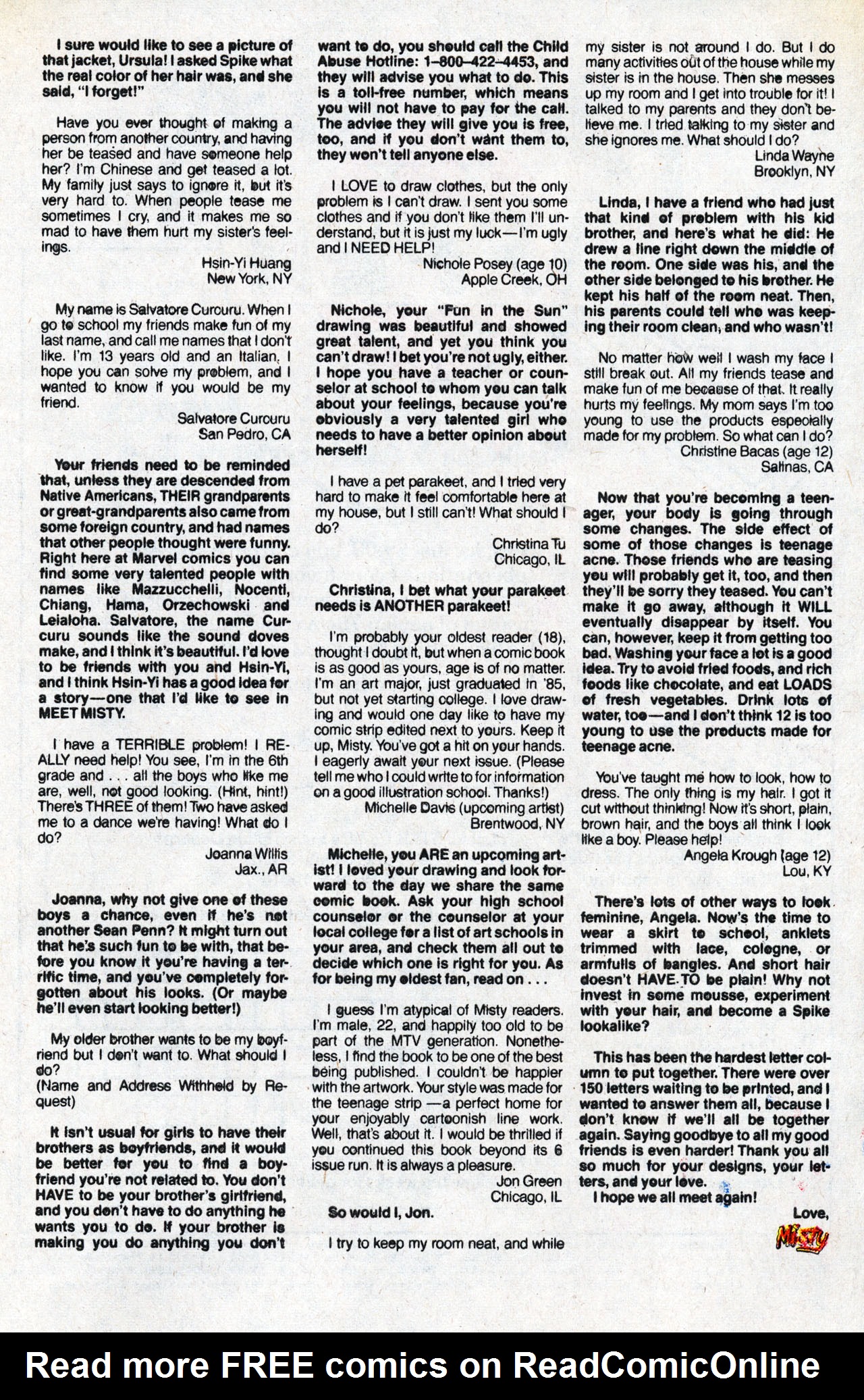 Read online Misty (1985) comic -  Issue #6 - 33