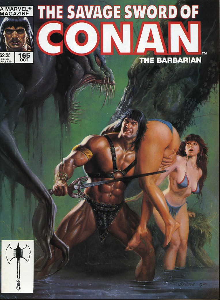 Read online The Savage Sword Of Conan comic -  Issue #165 - 1