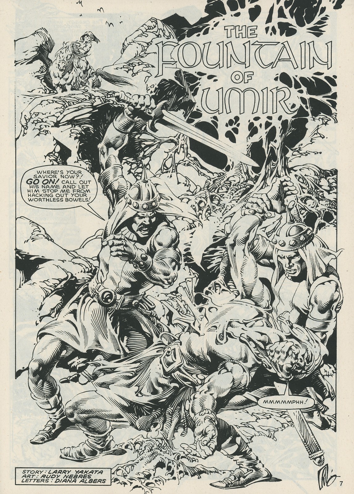 Read online The Savage Sword Of Conan comic -  Issue #121 - 7