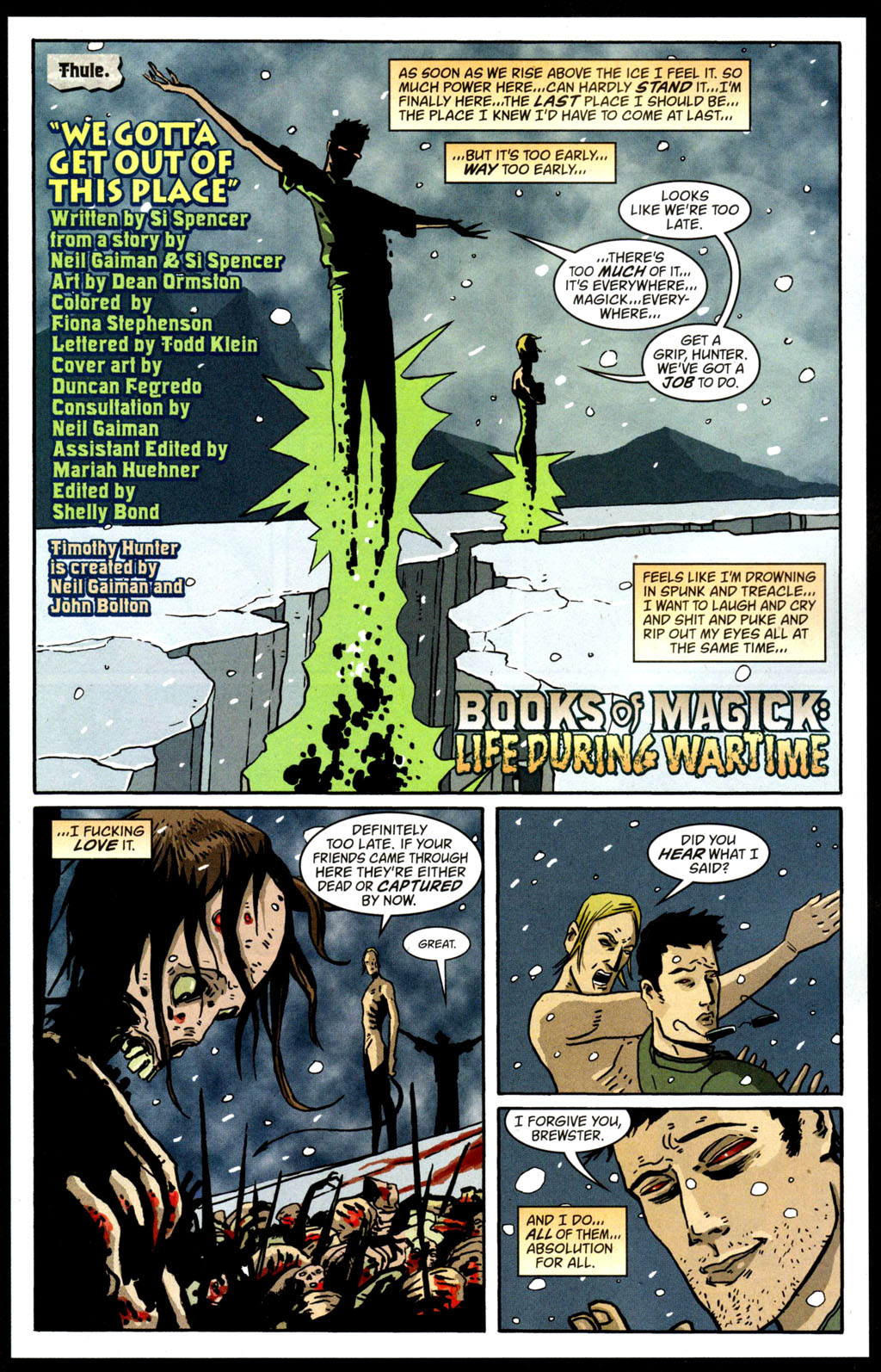 Read online Books of Magick: Life During Wartime comic -  Issue #8 - 2