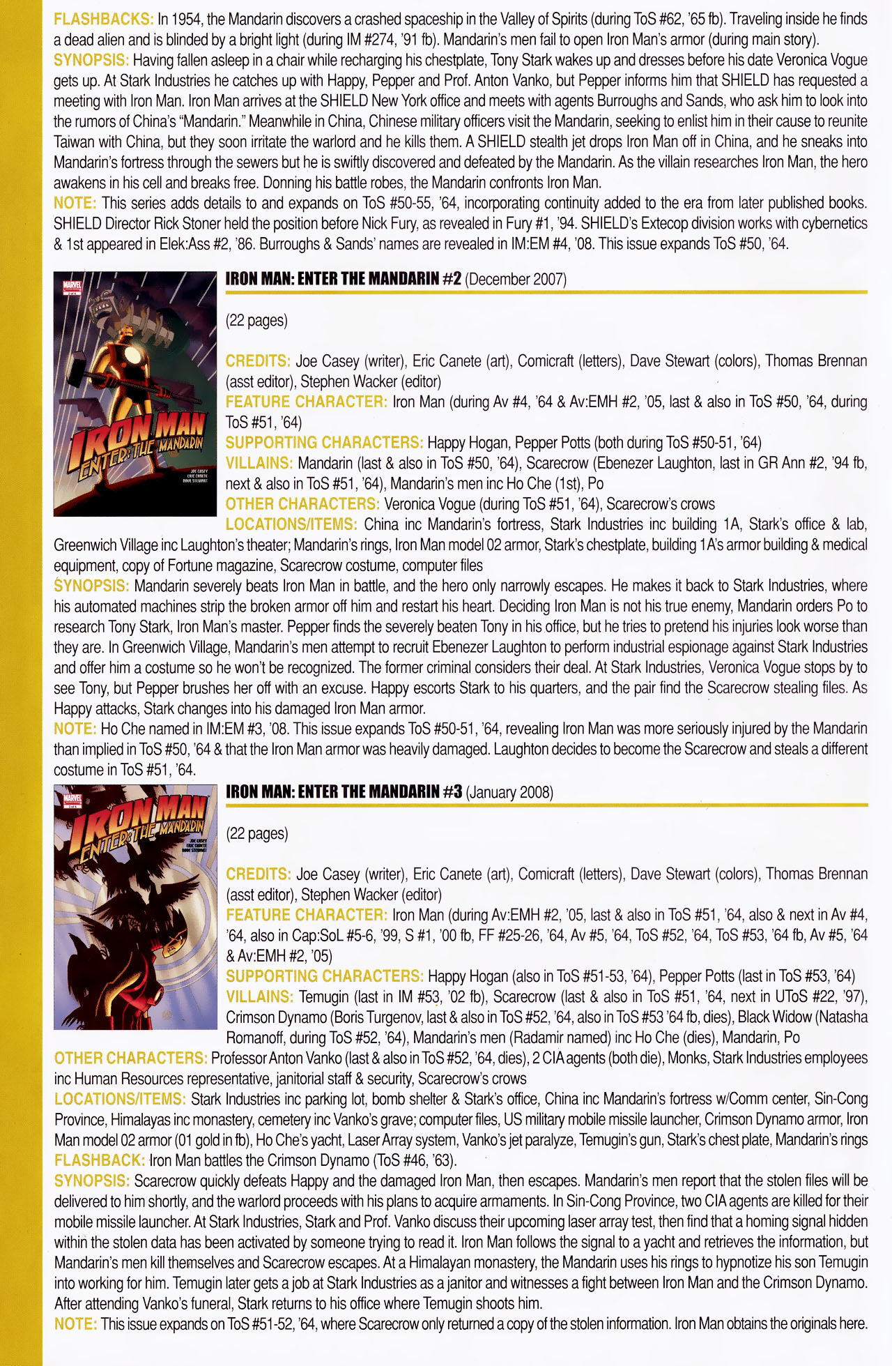 Read online Official Index to the Marvel Universe comic -  Issue #14 - 52