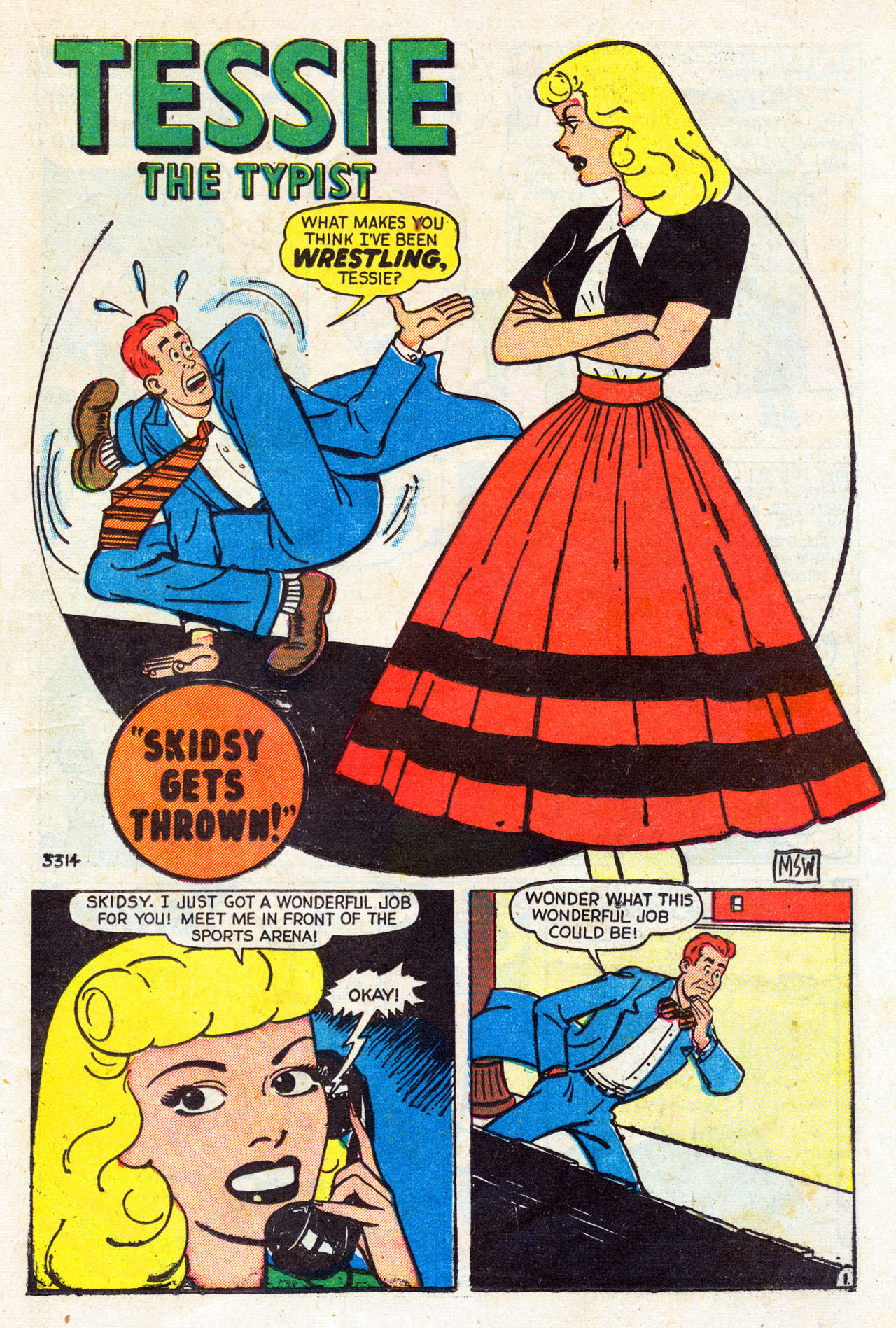 Read online Tessie the Typist comic -  Issue #19 - 31
