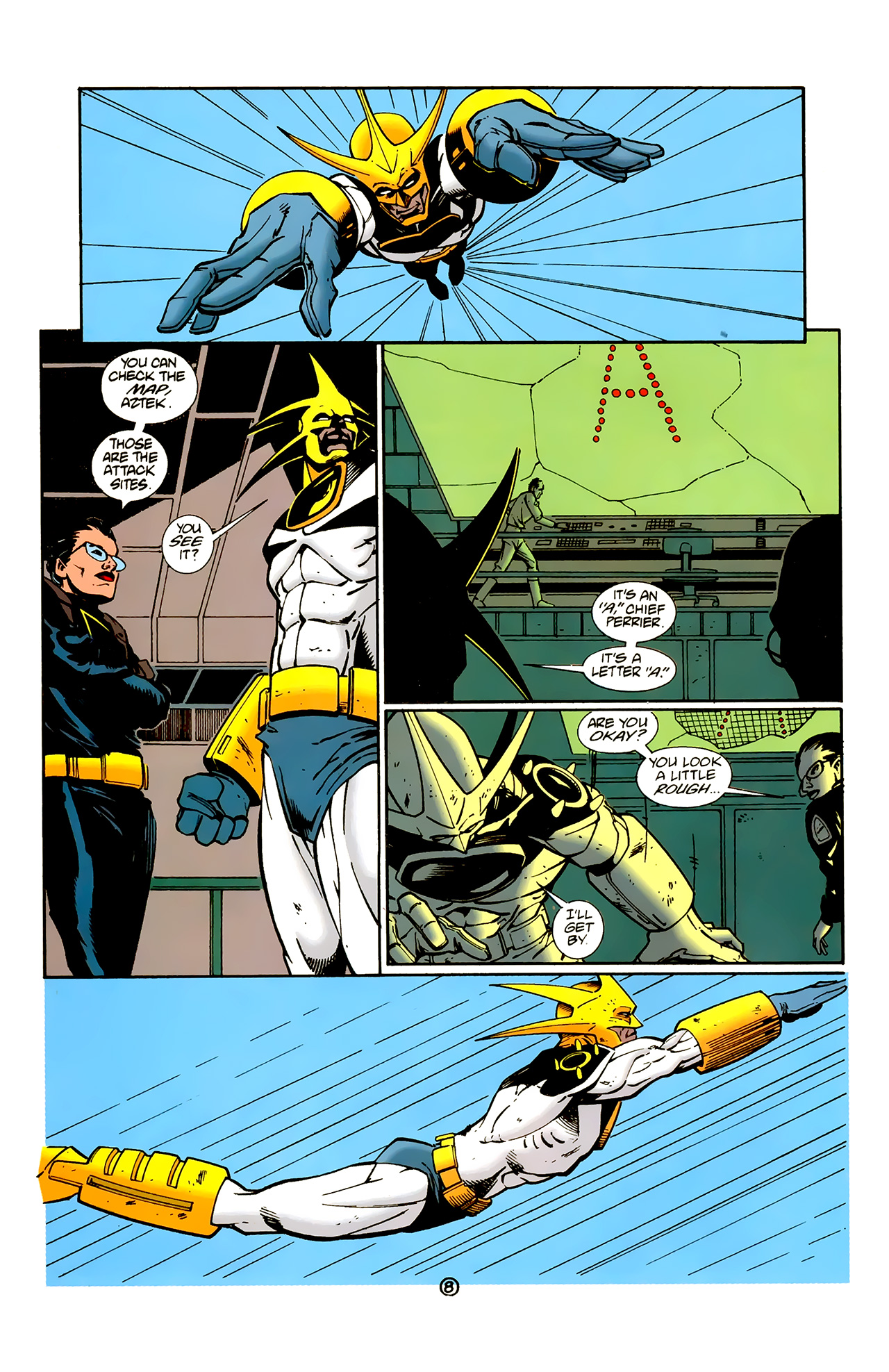 Read online Aztek: The Ultimate Man comic -  Issue #6 - 9