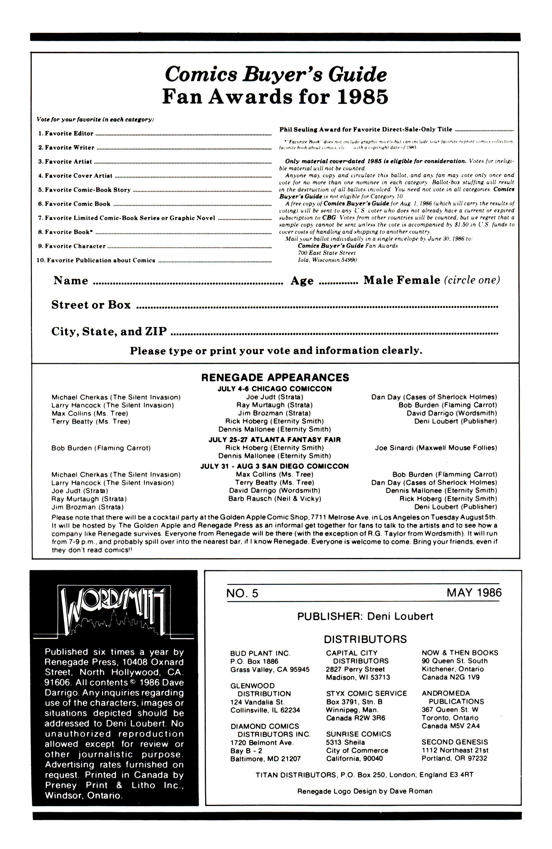 Read online Wordsmith comic -  Issue #5 - 2