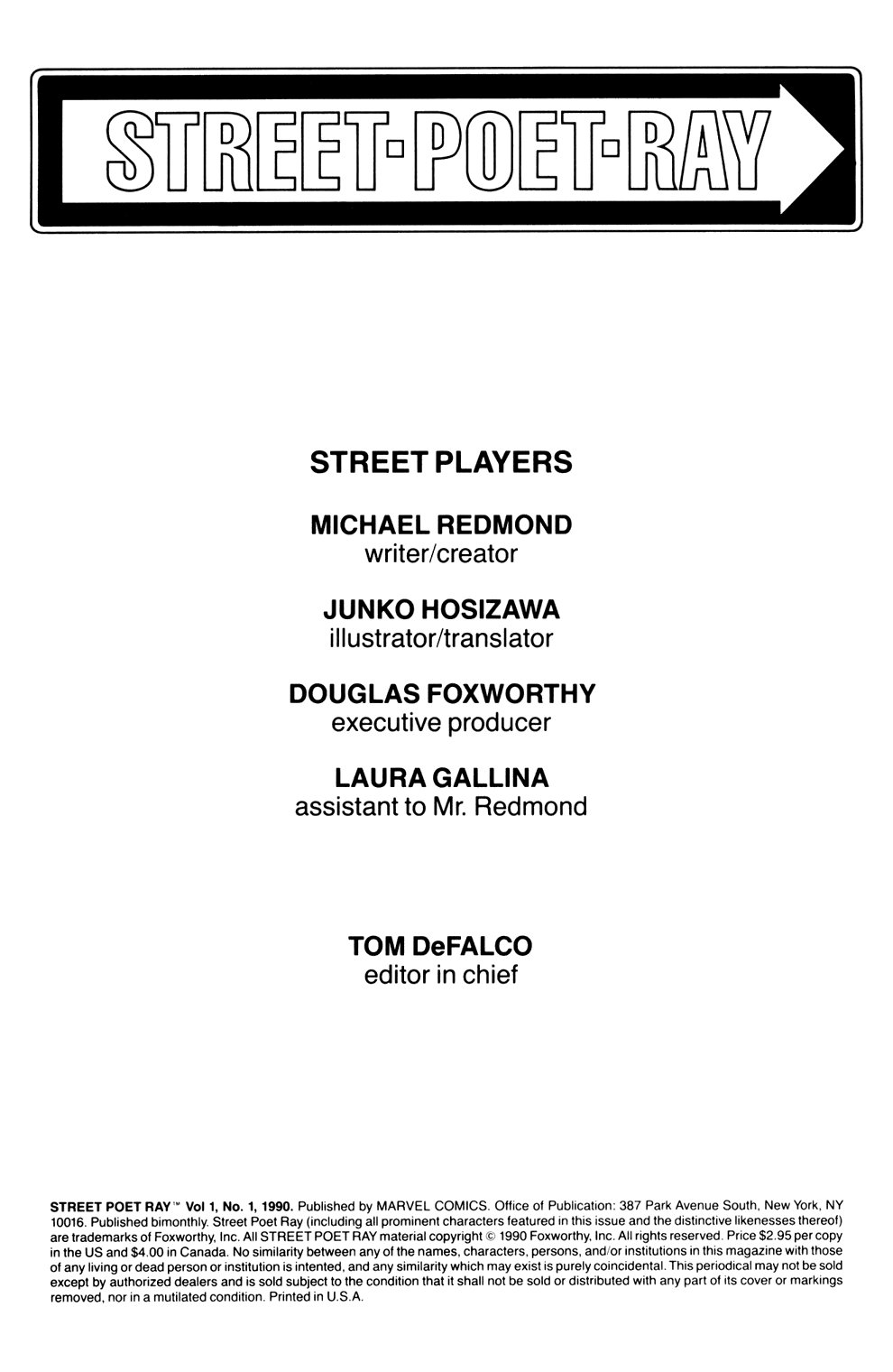 Read online Street Poet Ray comic -  Issue #1 - 3
