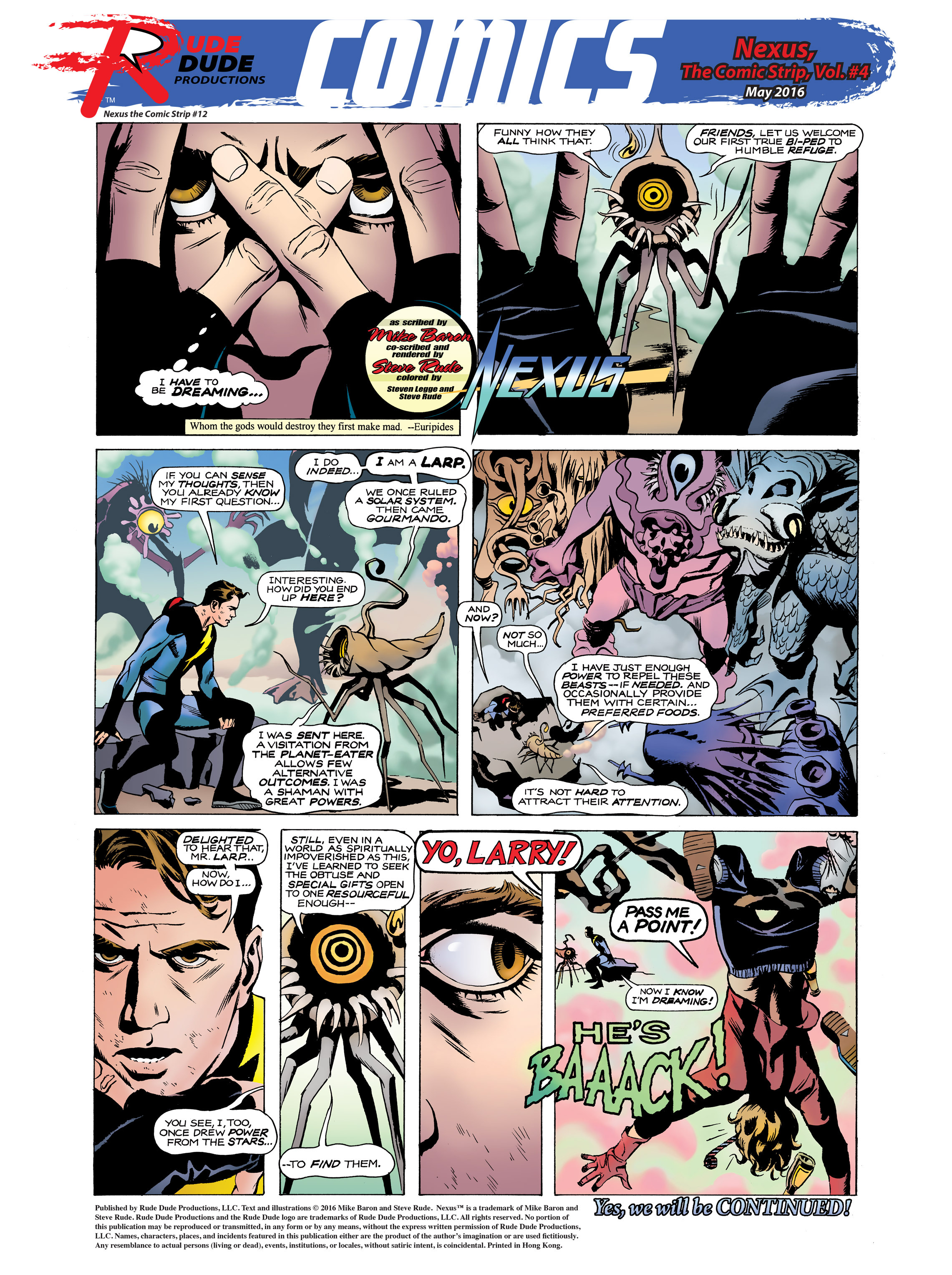 Read online Nexus: The Comic Strip comic -  Issue #4 - 1