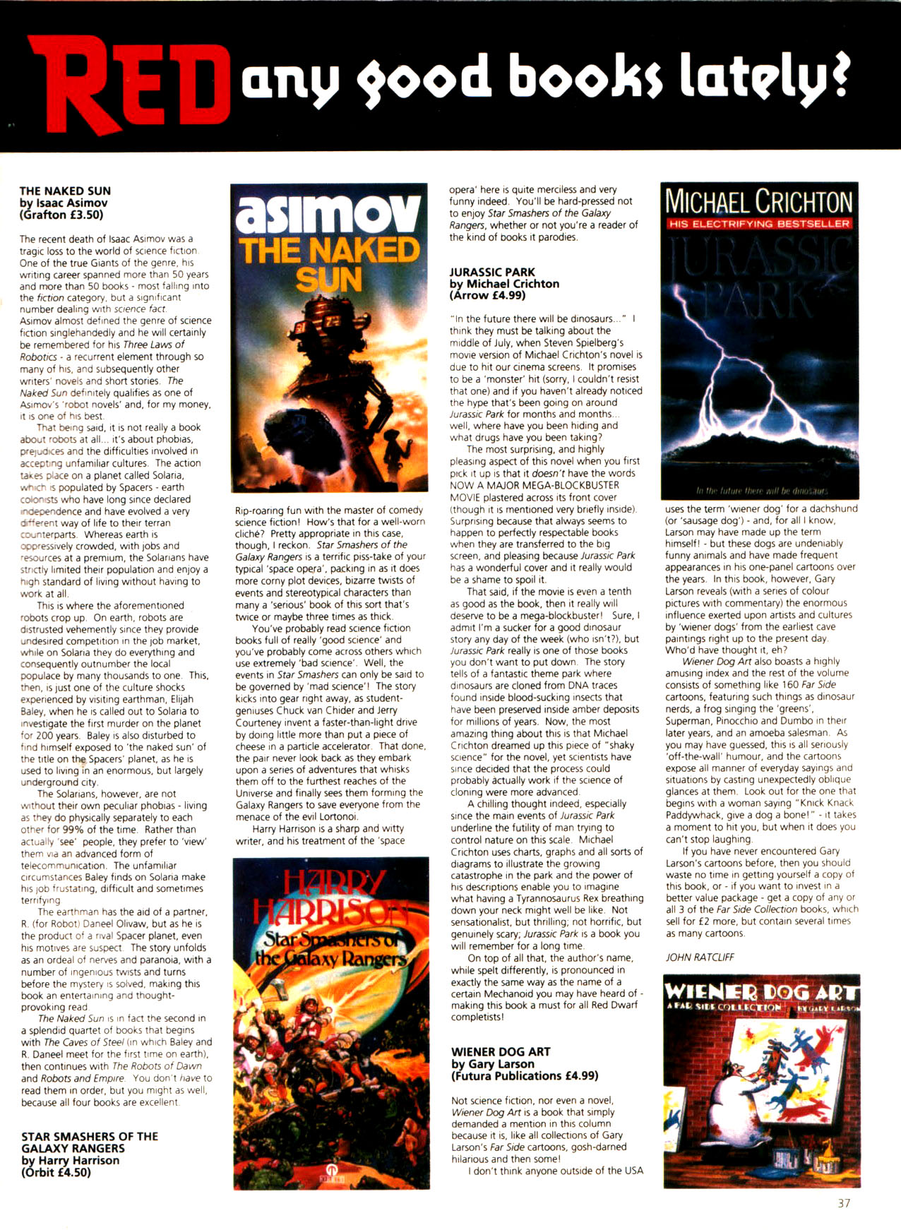 Read online Red Dwarf Smegazine (1993) comic -  Issue #3 - 37