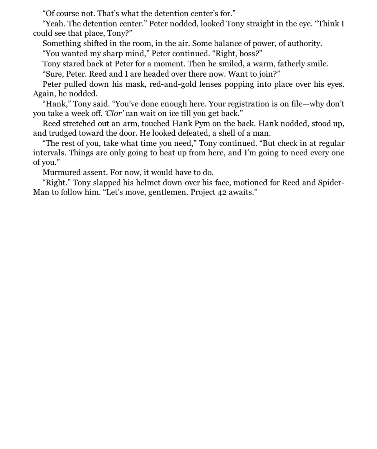 Read online Civil War Prose Novel comic -  Issue # TPB (Part 2) - 4