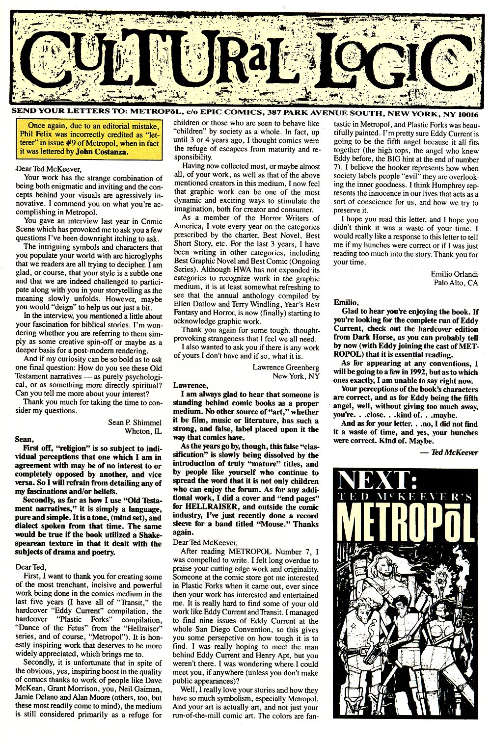 Read online Ted McKeever's Metropol comic -  Issue #11 - 31