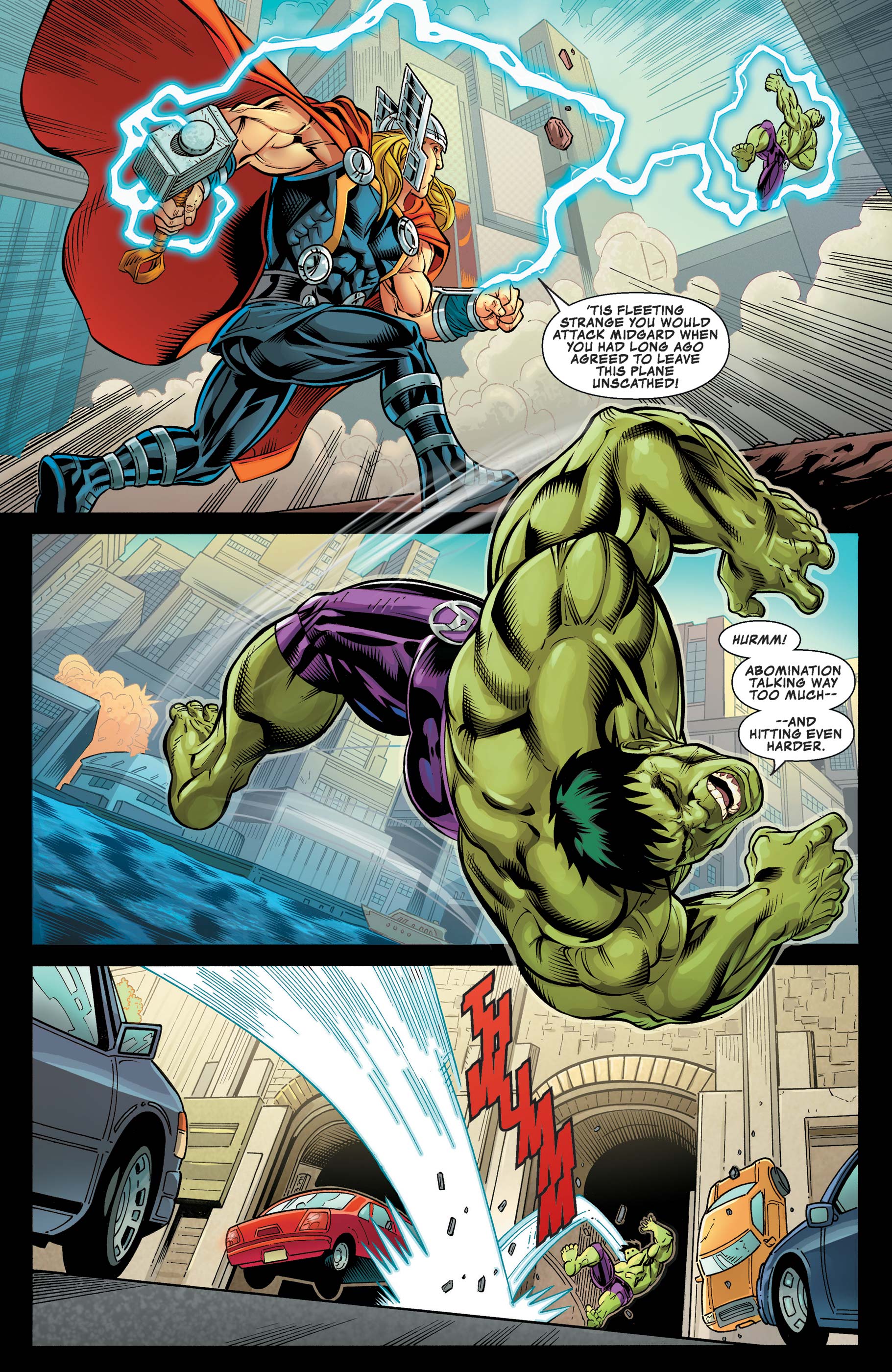 Read online The Incredible Hulk vs. The Mighty Thor: New York Jets Exclusive comic -  Issue # Full - 8