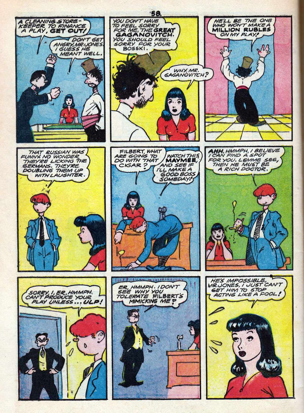 Read online Comedy Comics (1942) comic -  Issue #11 - 60