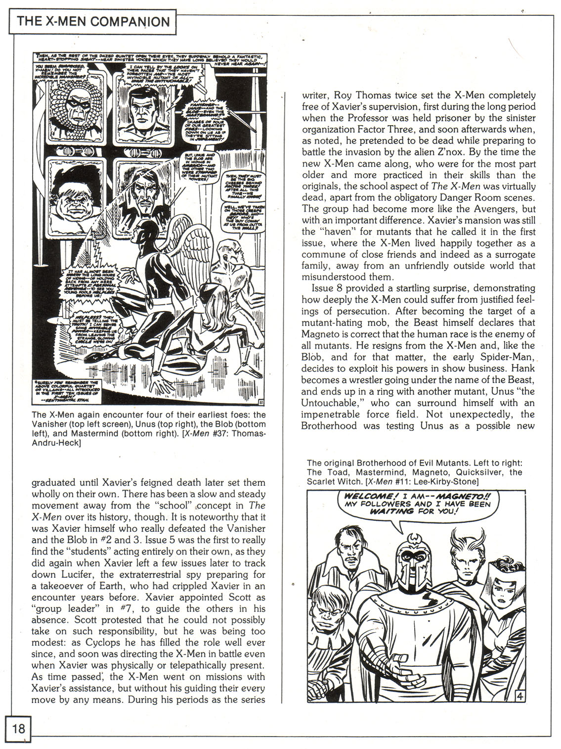 Read online The X-Men Companion comic -  Issue #1 - 18