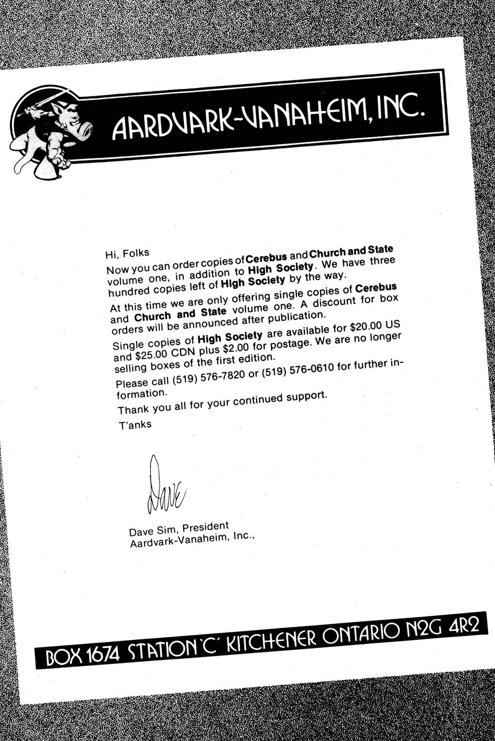 Read online Cerebus comic -  Issue #95 - 22