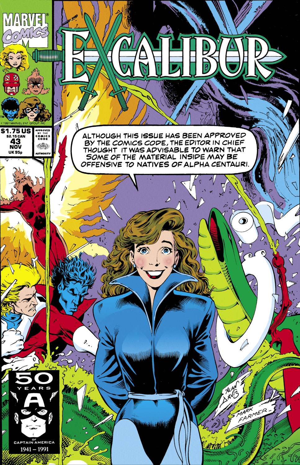 Read online Excalibur (1988) comic -  Issue #43 - 1