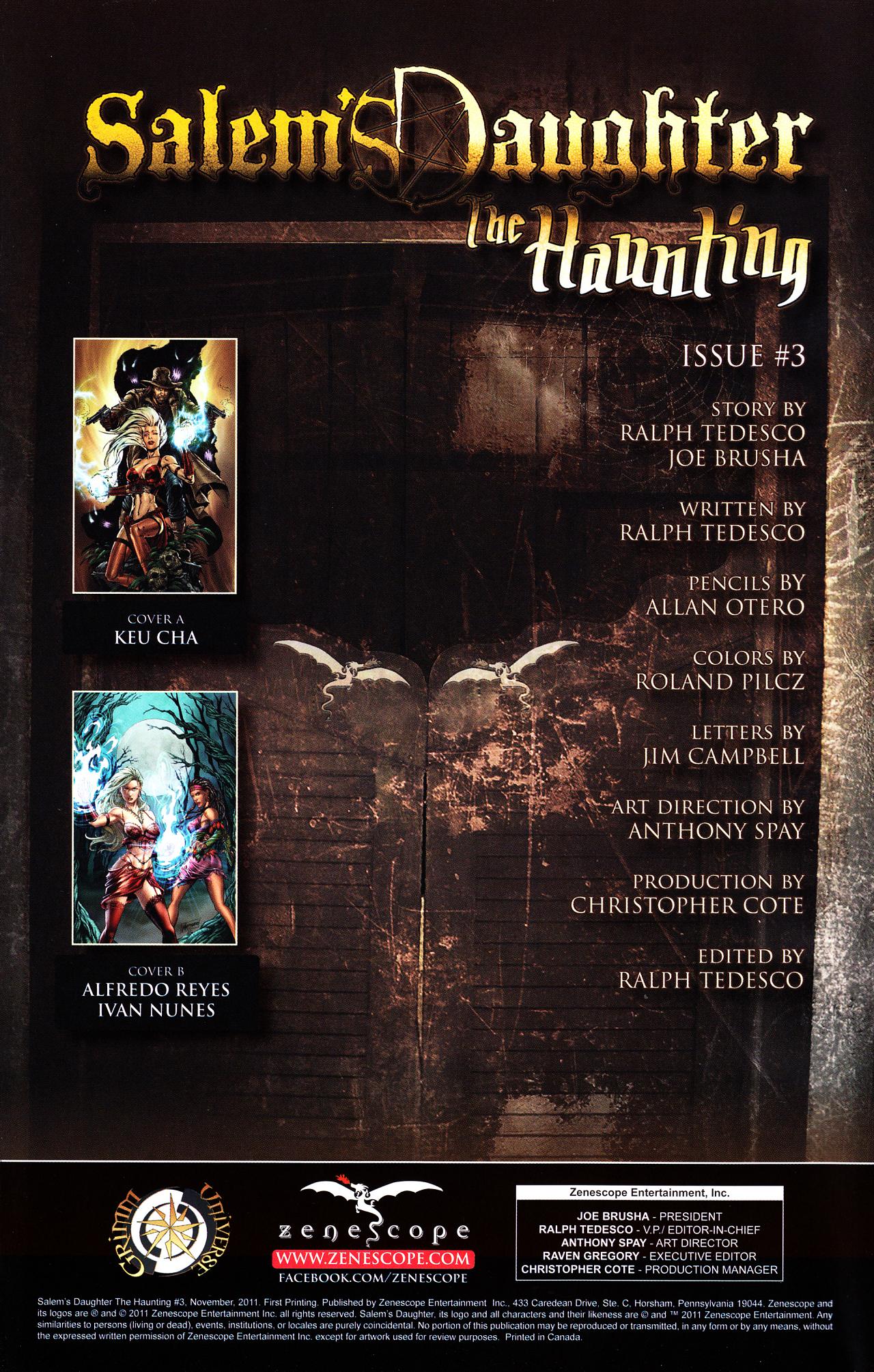 Read online Salem's Daughter: The Haunting comic -  Issue #3 - 3