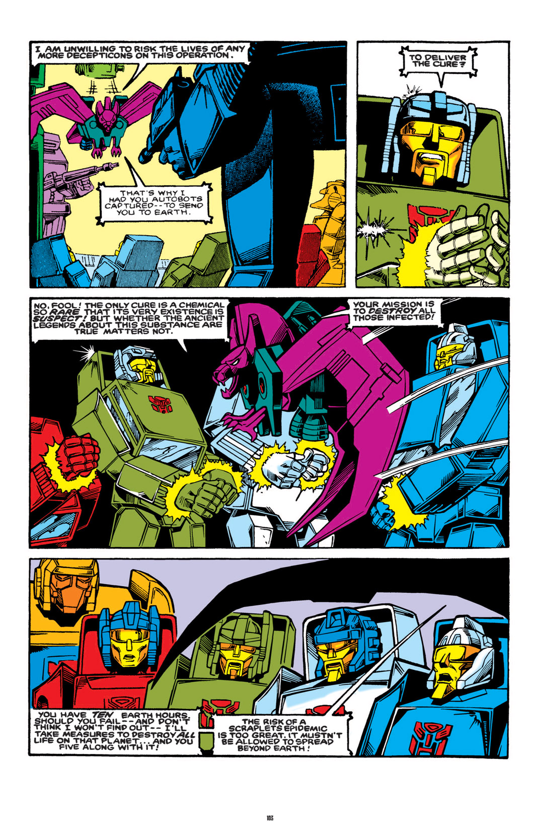 Read online The Transformers Classics comic -  Issue # TPB 3 - 104