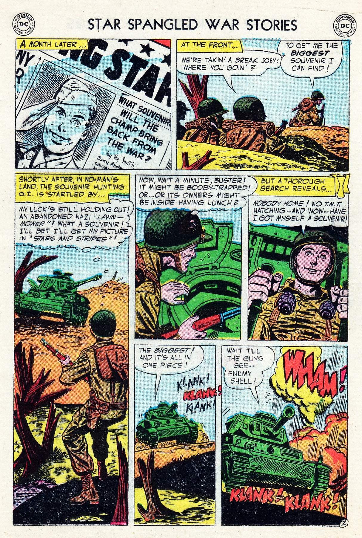 Read online Star Spangled War Stories (1952) comic -  Issue #38 - 13