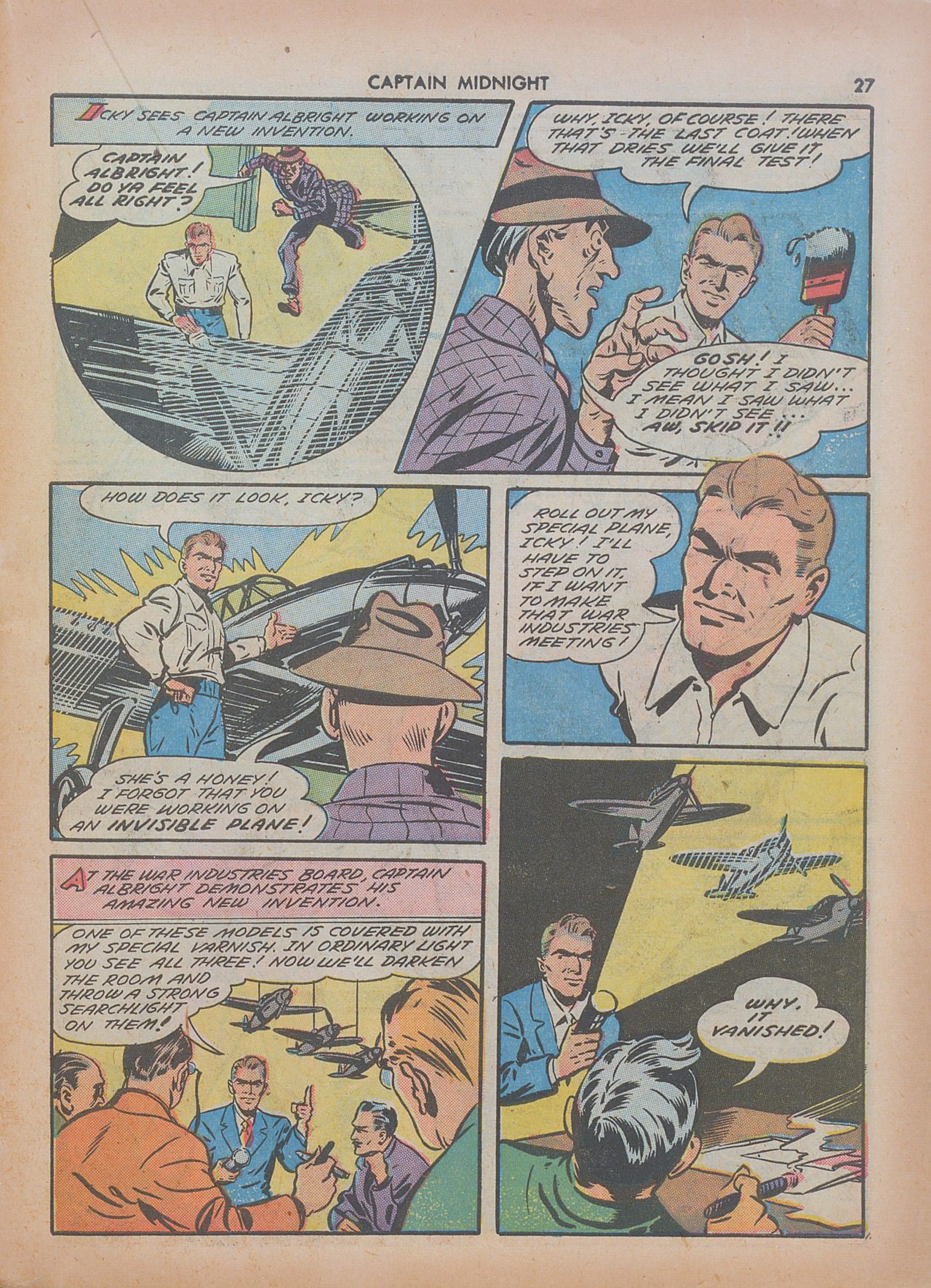 Read online Captain Midnight (1942) comic -  Issue #7 - 27
