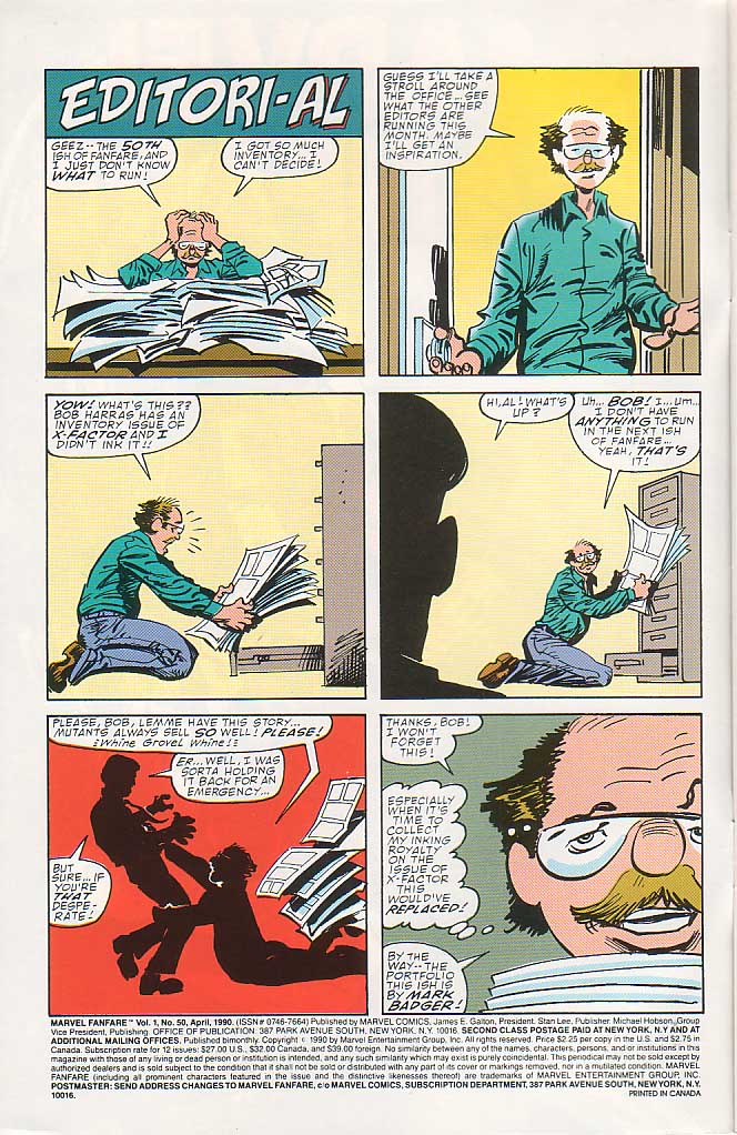 Read online Marvel Fanfare (1982) comic -  Issue #50 - 2