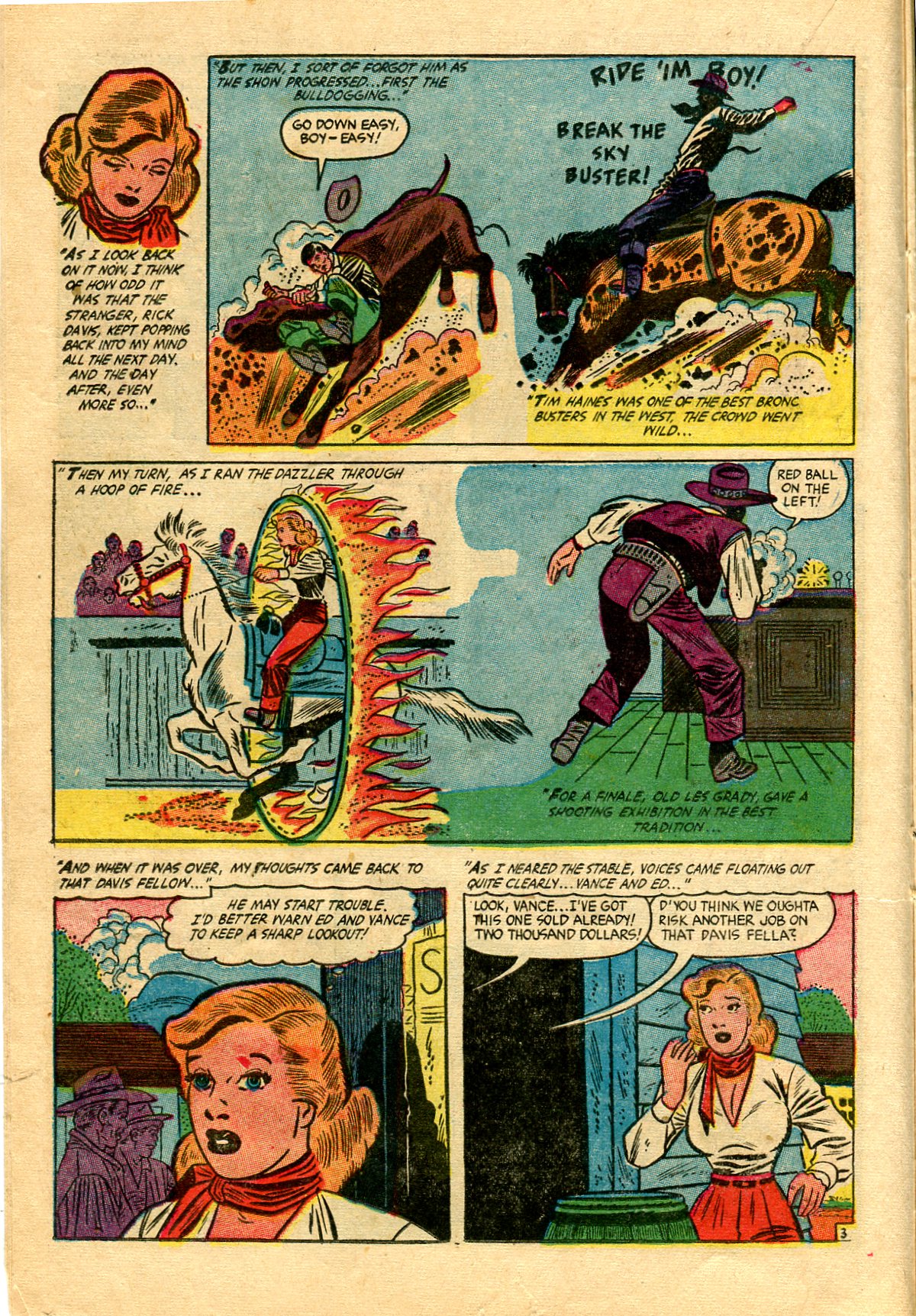Read online Cowgirl Romances (1950) comic -  Issue #12 - 14