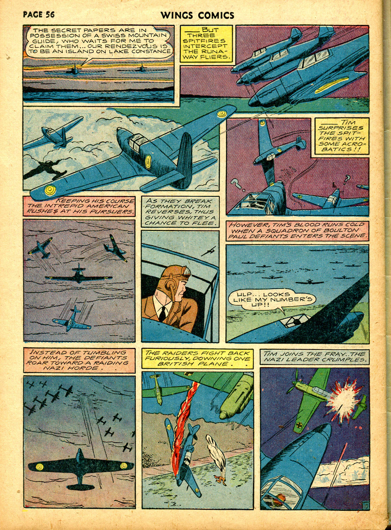 Read online Wings Comics comic -  Issue #6 - 58