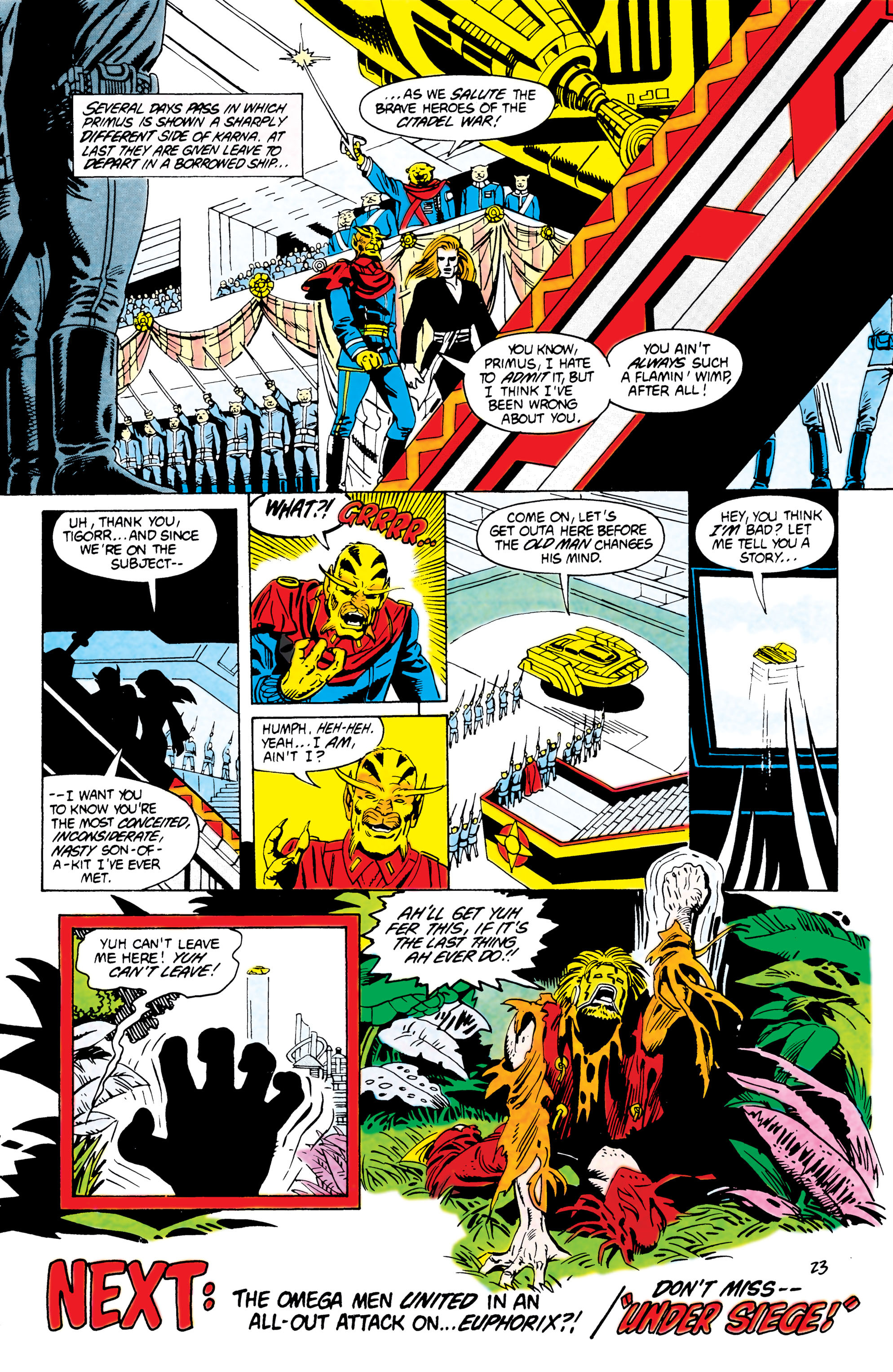 Read online The Omega Men (1983) comic -  Issue #14 - 24