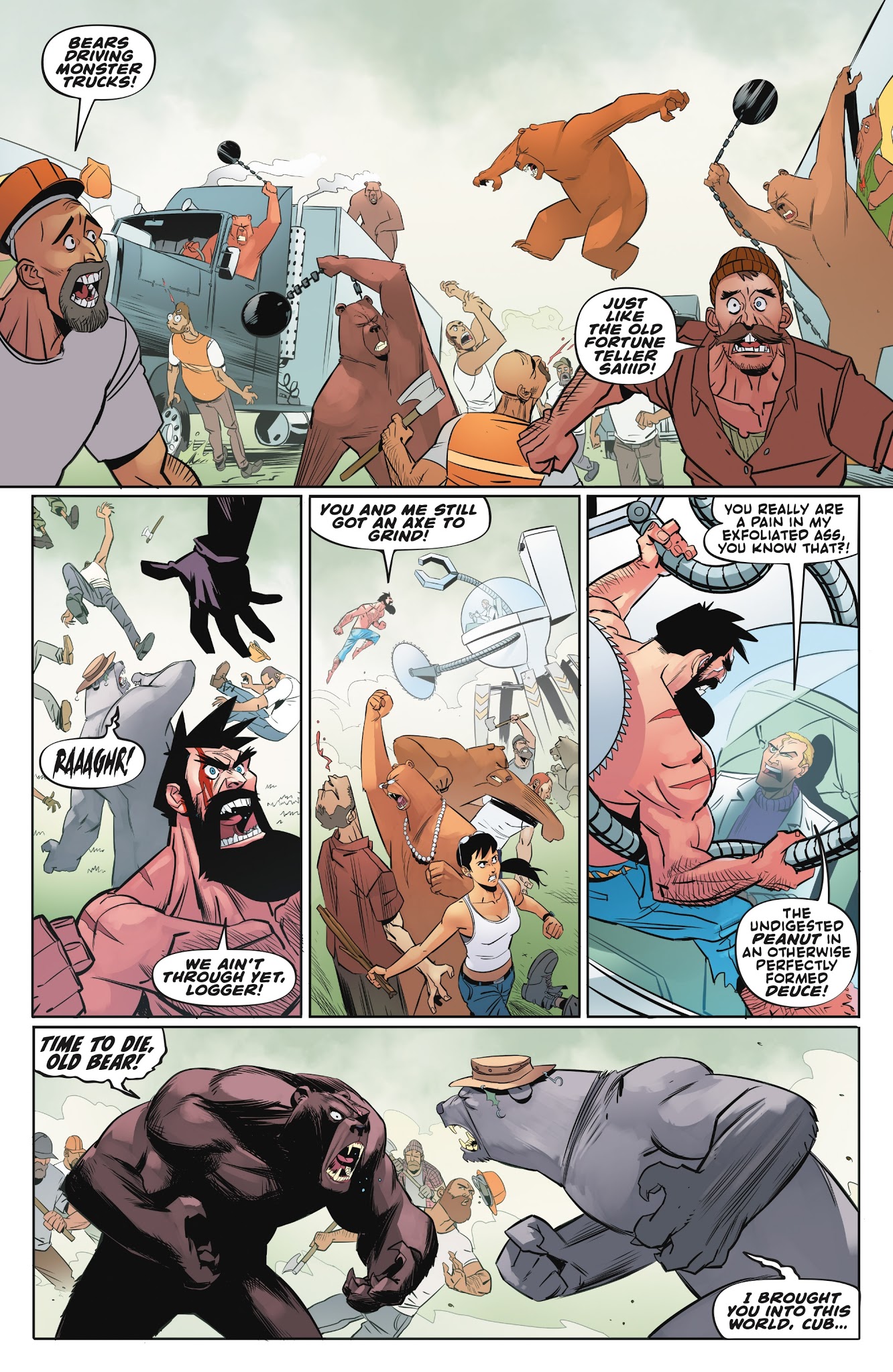 Read online Shirtless Bear-Fighter! comic -  Issue #4 - 21