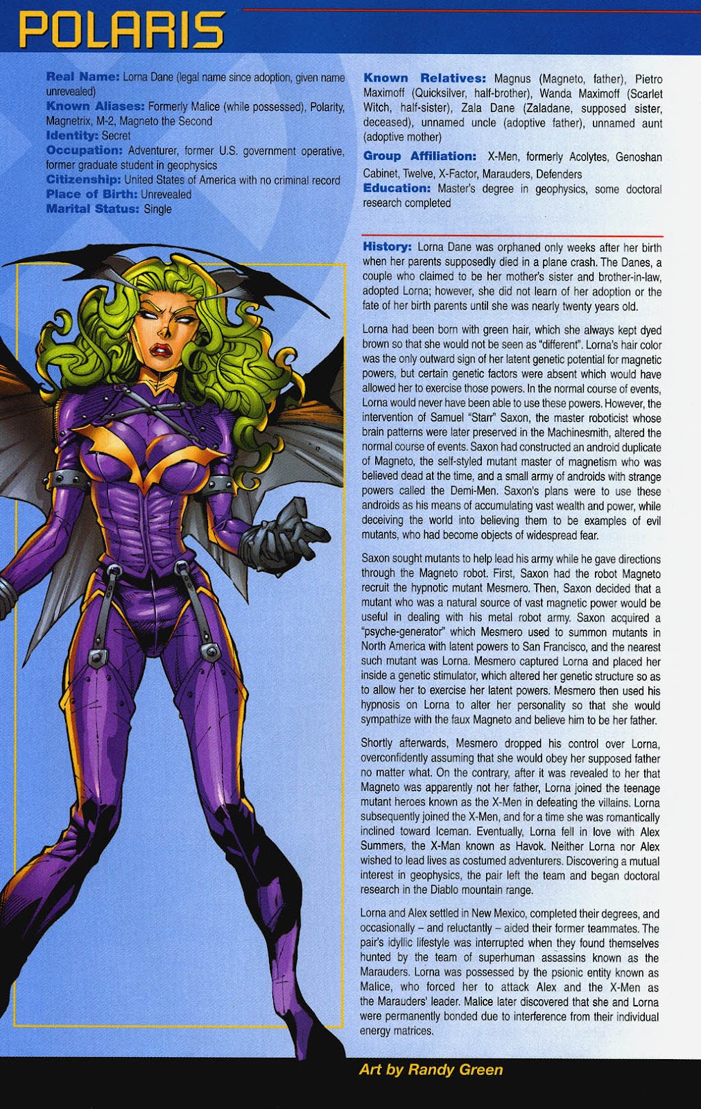 Official Handbook of the Marvel Universe: X-Men 2004 issue Full - Page 23