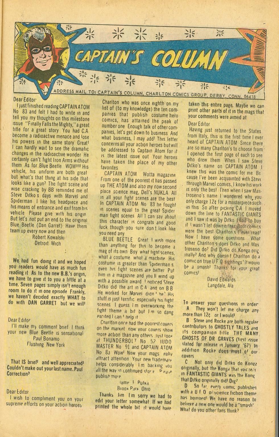 Read online Captain Atom (1965) comic -  Issue #84 - 25