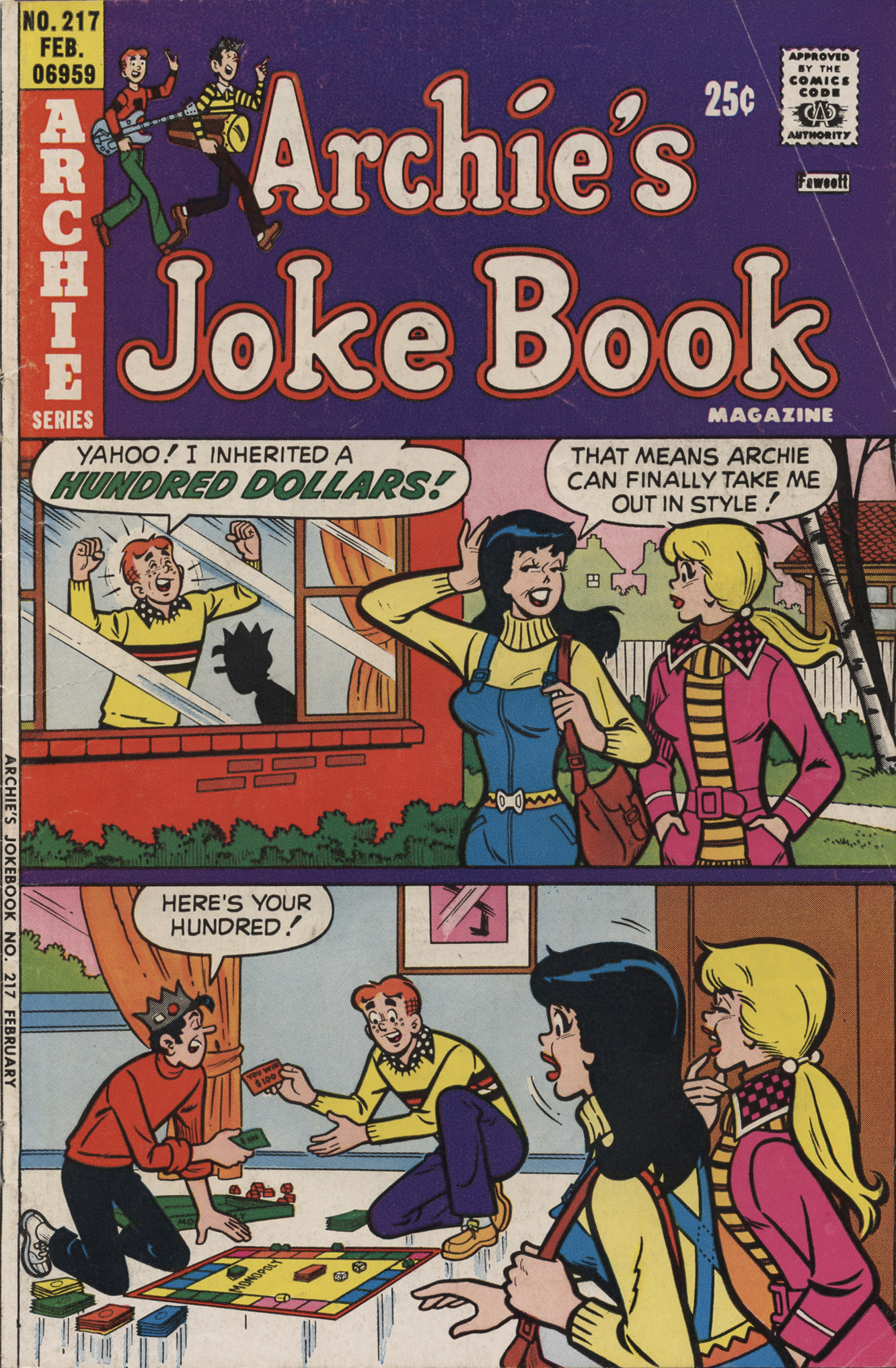 Read online Archie's Joke Book Magazine comic -  Issue #217 - 1