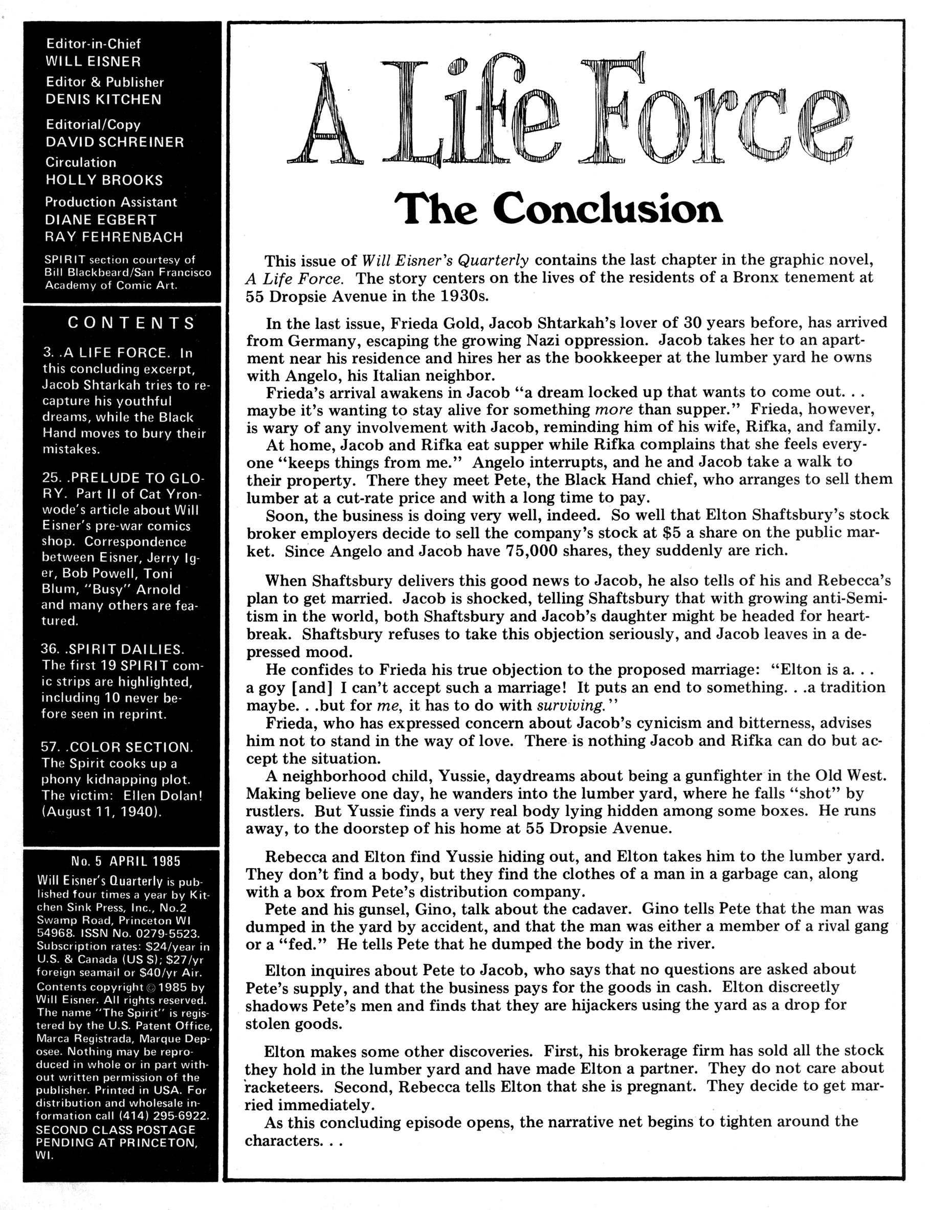 Read online Will Eisner's Quarterly comic -  Issue #5 - 3